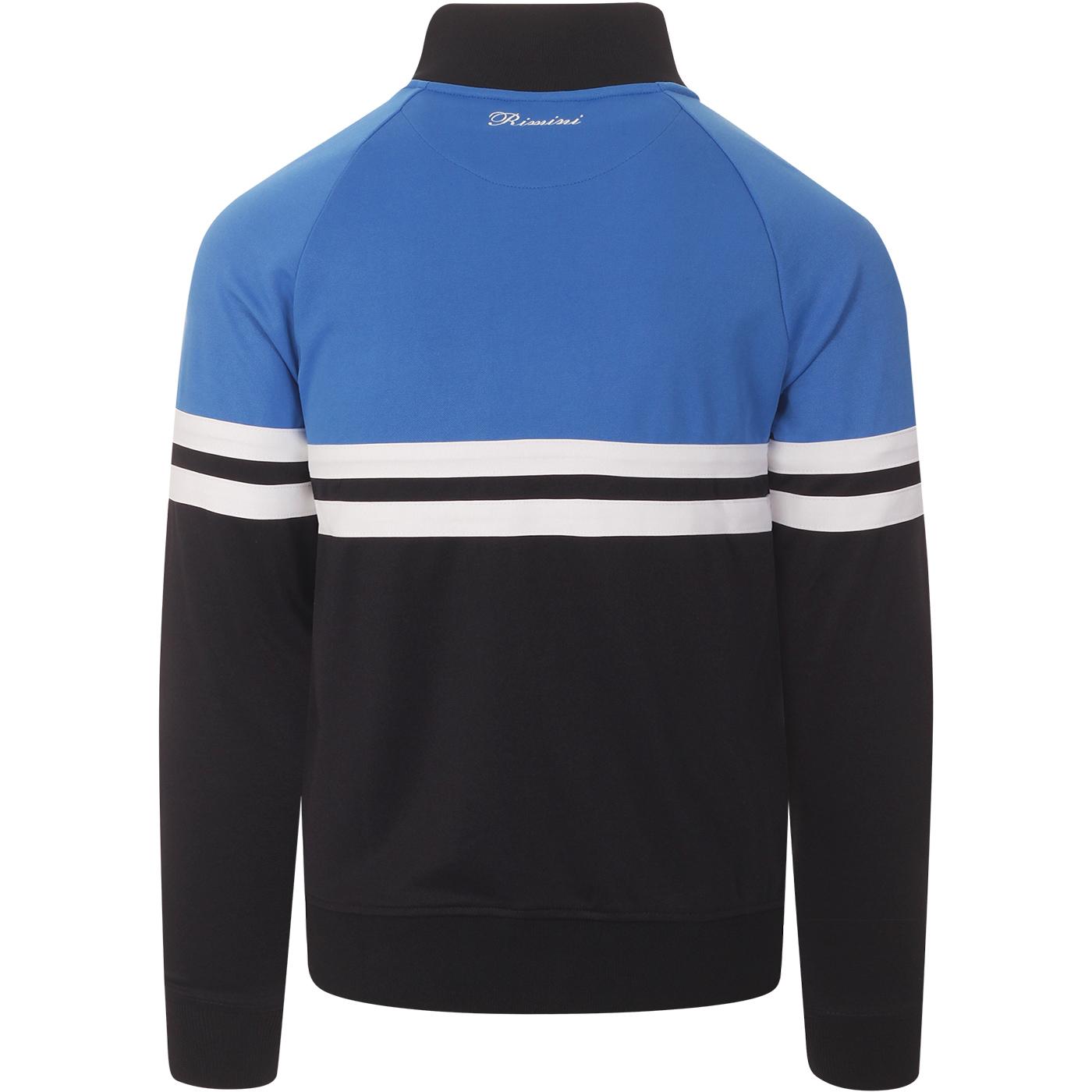 Rimini Ellesse Retro S Chest Stripe Track Top Navy Blue