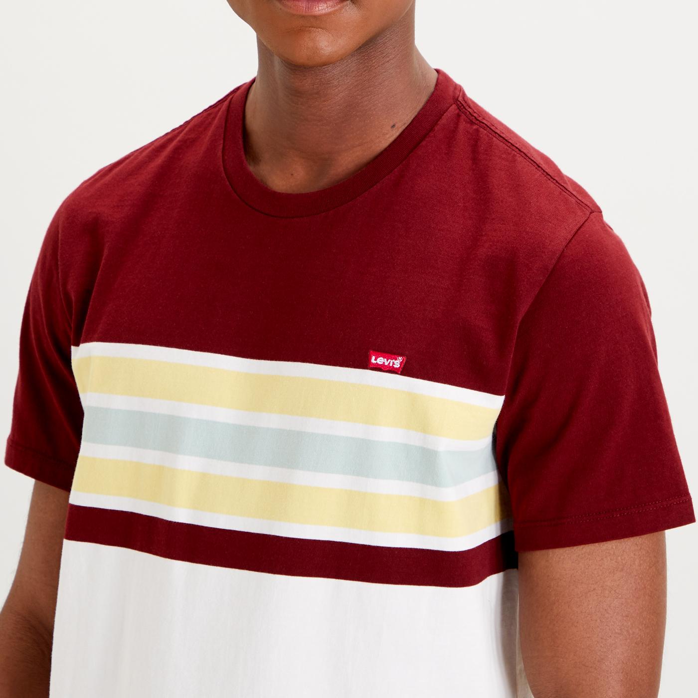 Levi S Men S Retro S Stripe Original Hm Tee In Port