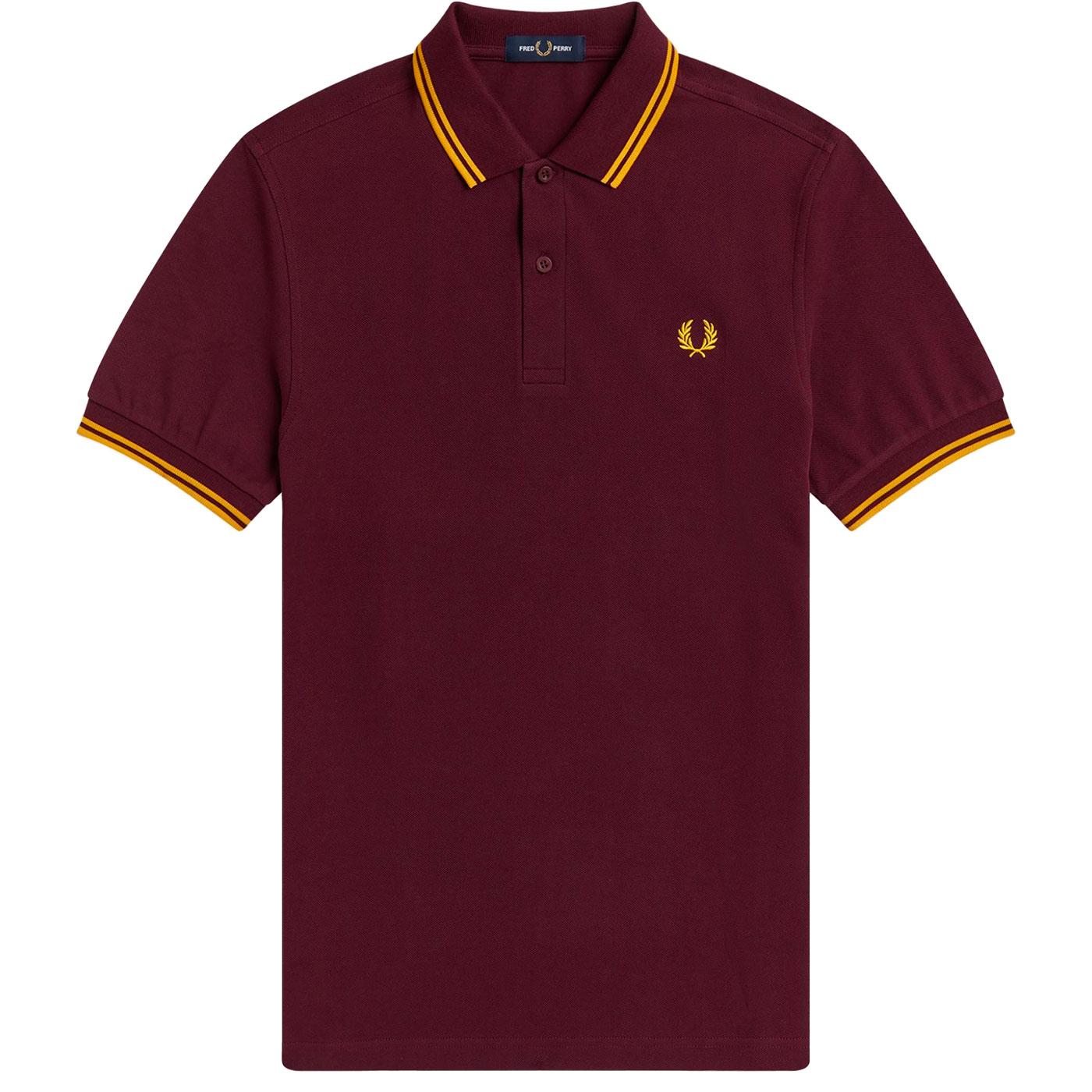 FRED PERRY M3600 P73 Twin Tipped Mod Polo Top MM