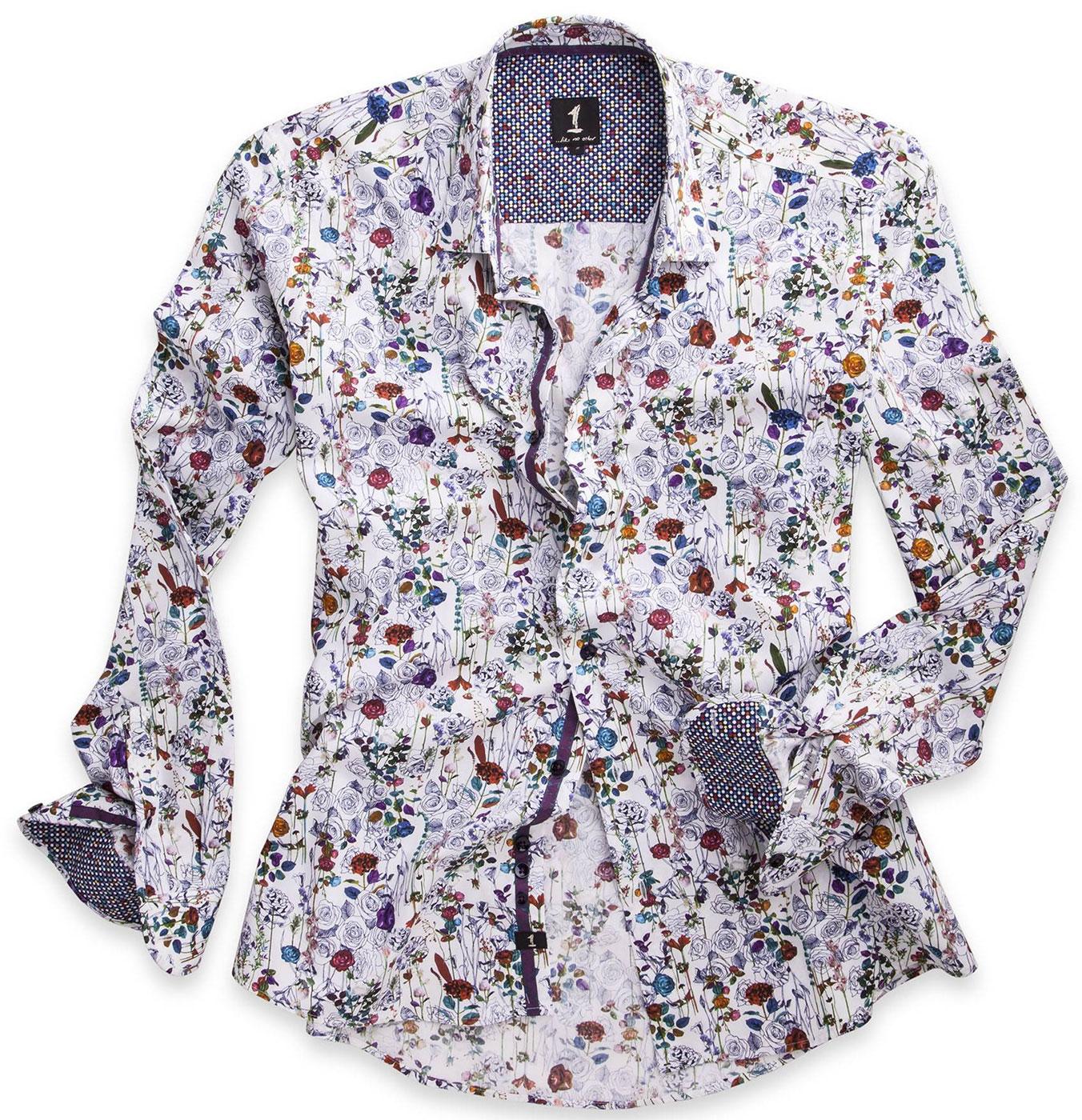 Epitia 1 LIKE NO OTHER Retro 1960s Floral Shirt