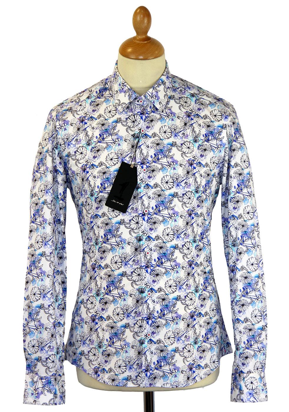 Hand Drawn Floral 1 LIKE NO OTHER Retro Mod Shirt