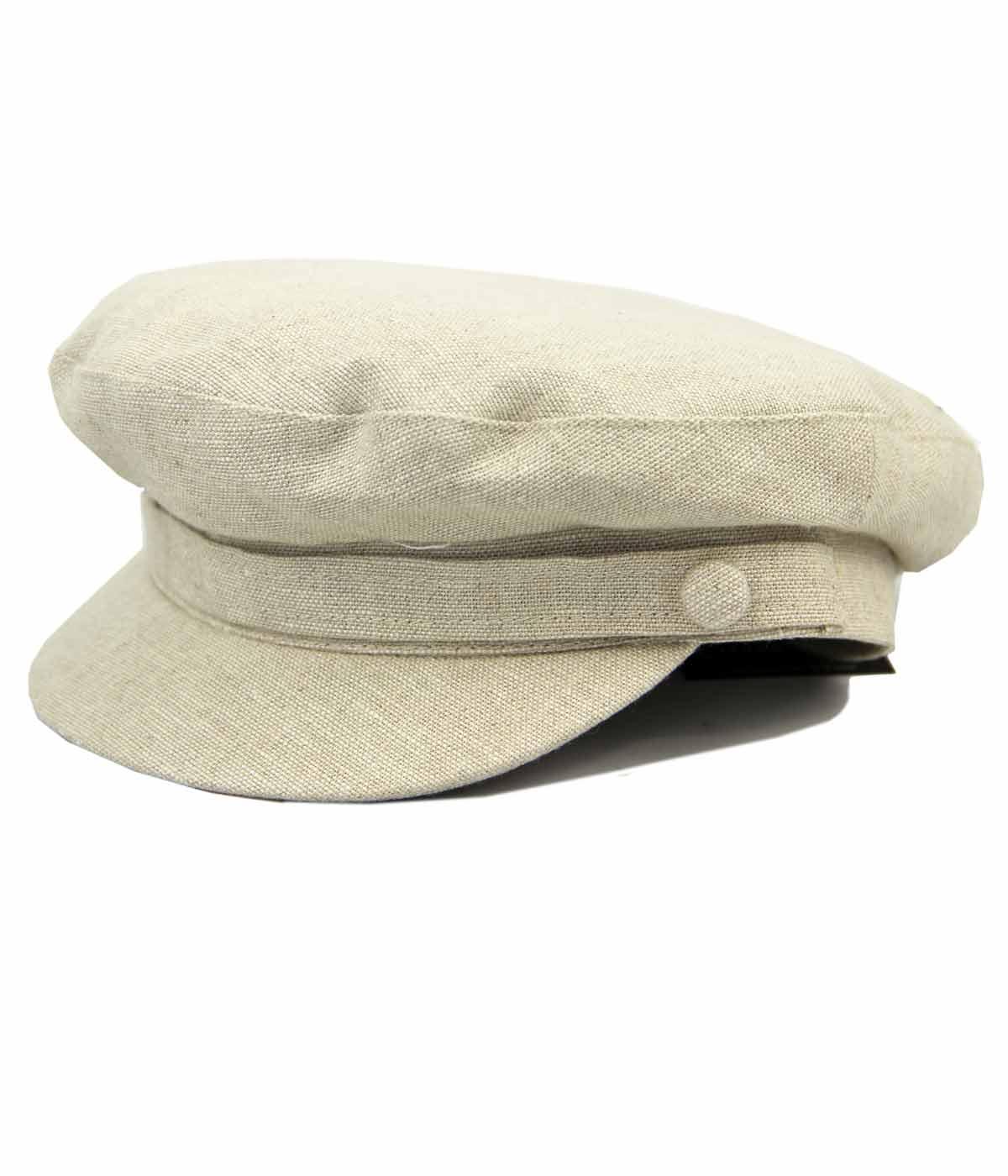 FAILSWORTH Retro 60s Mod Irish Linen Beatle Hat in Natural