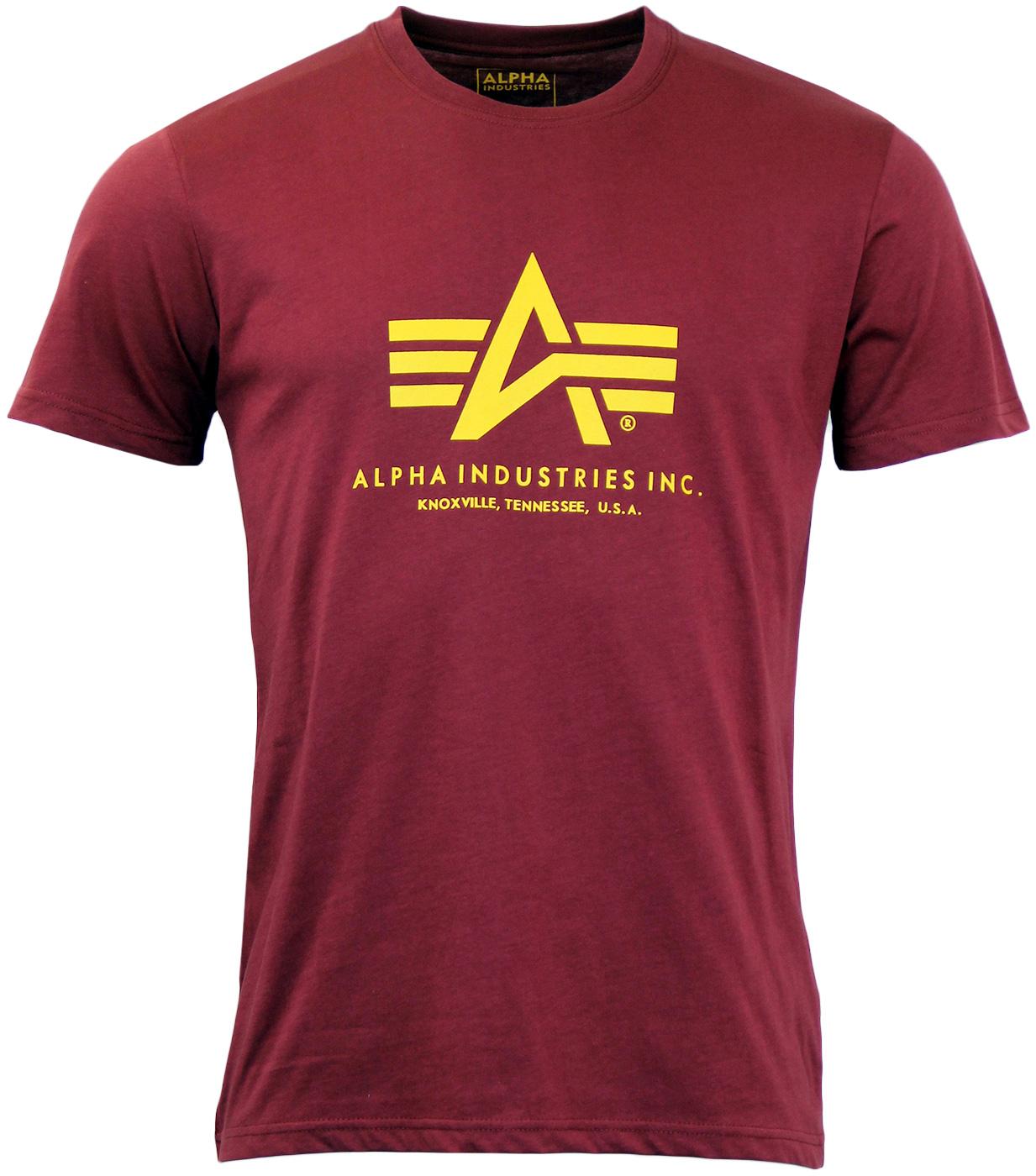 ALPHA INDUSTRIES Retro Mod Contrast Logo T-Shirt