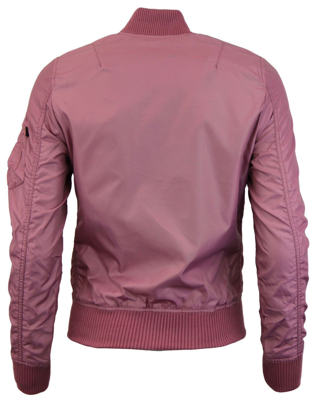 Dusty Pink Bomber MA1 Jacket Retro Mod TT INDUSTRIES ALPHA Womens