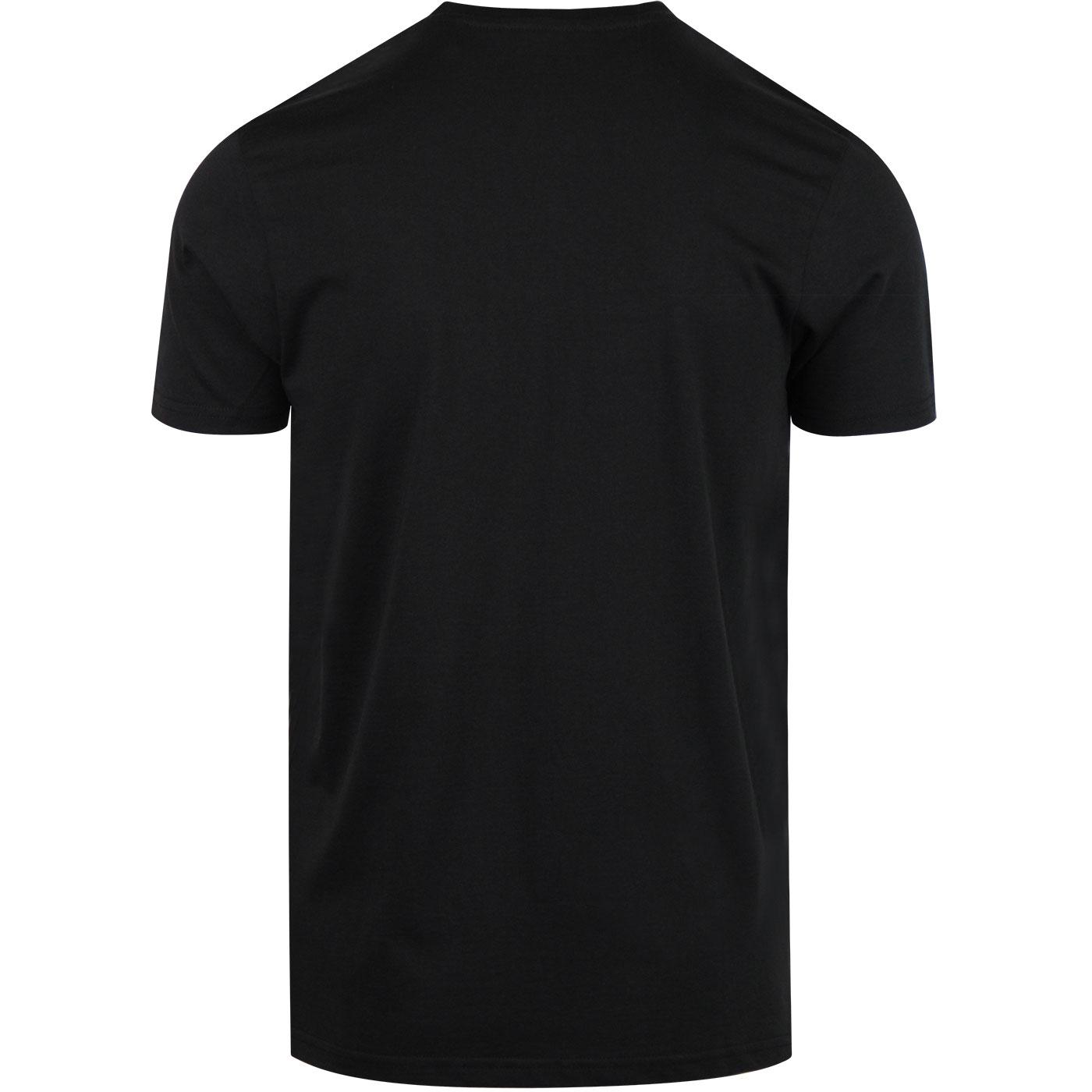 ALPHA INDUSTRIES Retro Basic Logo T-shirt Black/Blue