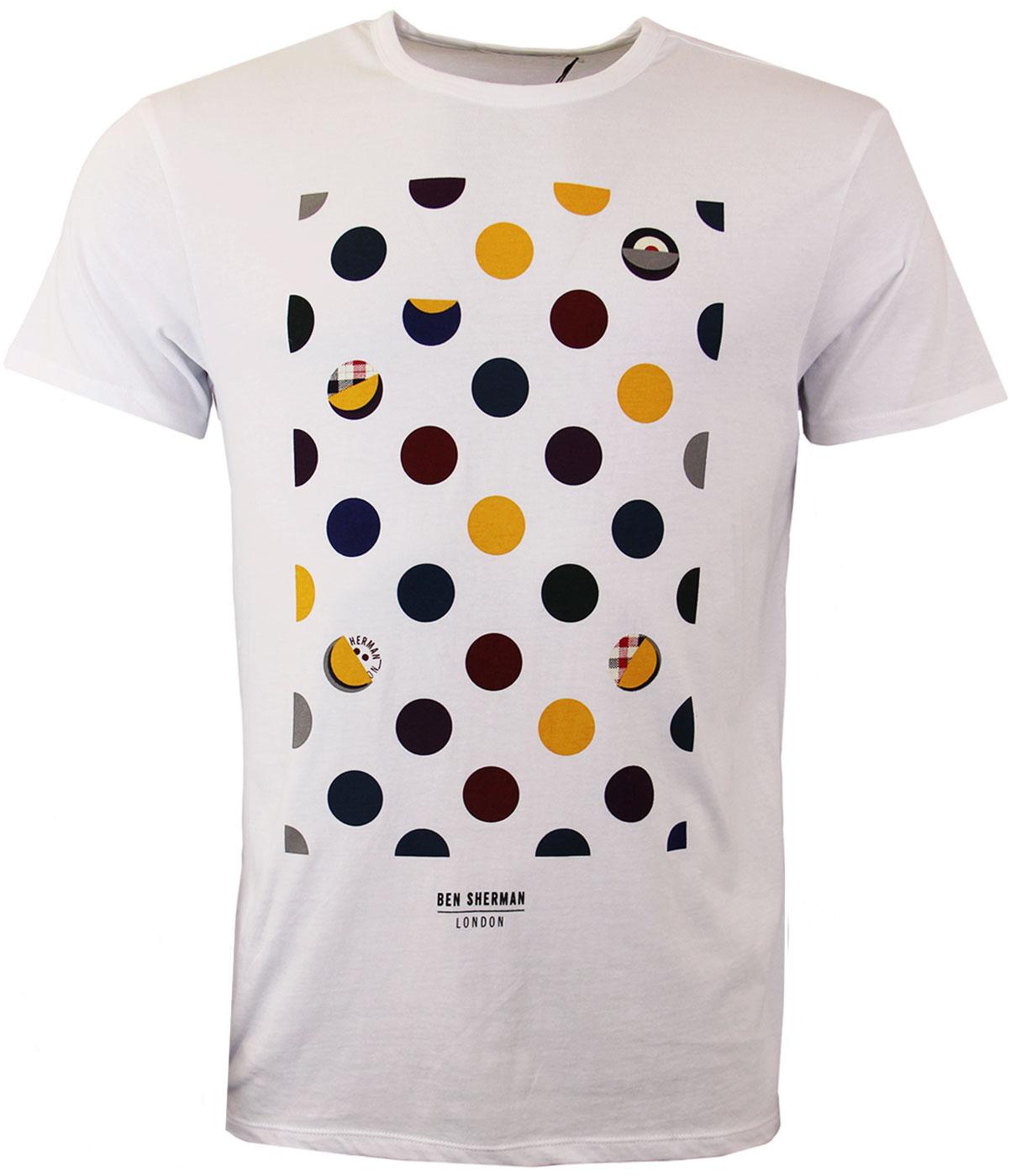 DNA Polka Dot BEN SHERMAN Retro Mod Spot T-Shirt 