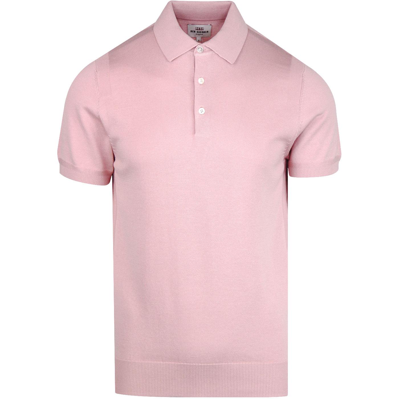 Signature Knit Polo - Light Pink - Ben Sherman