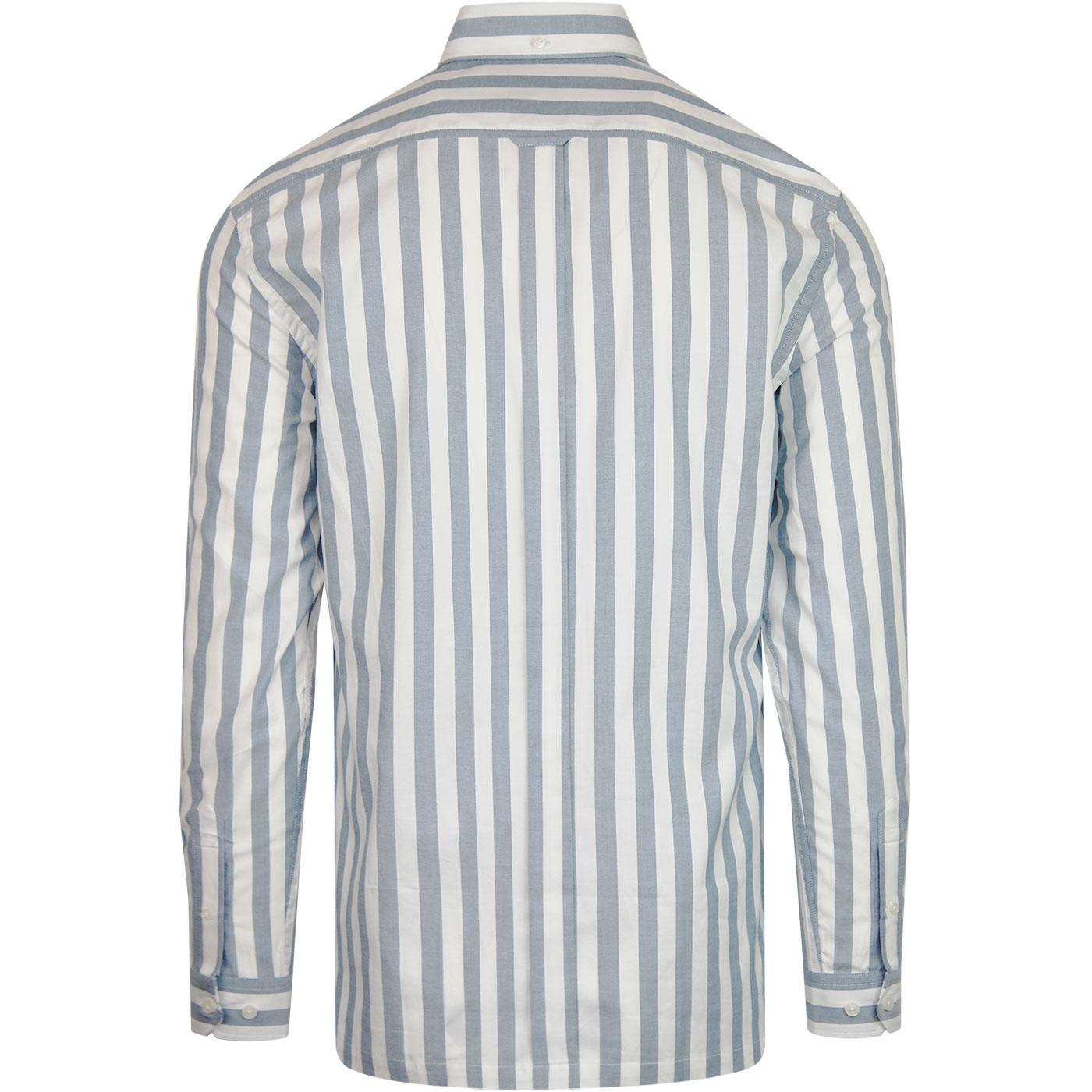 BEN SHERMAN Ivy Stripe L/S Ivy League Mod Oxford Shirt JB