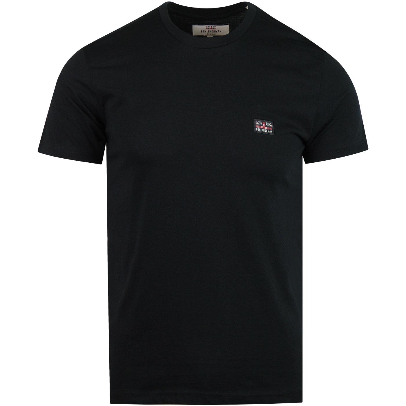 BEN SHERMAN Baxter 3 Pack Retro Tees in Black/Grey/White