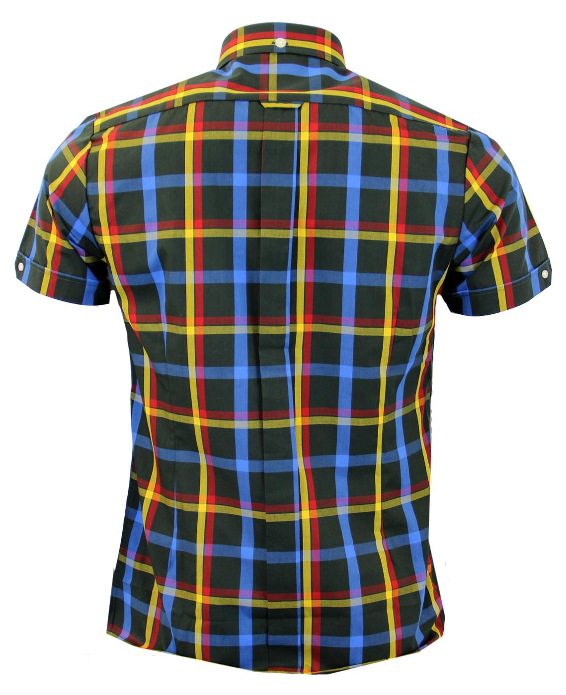 BRUTUS TRIMFIT Dr Martens Retro Mod Tartan Shirt Blue/Red/Yellow