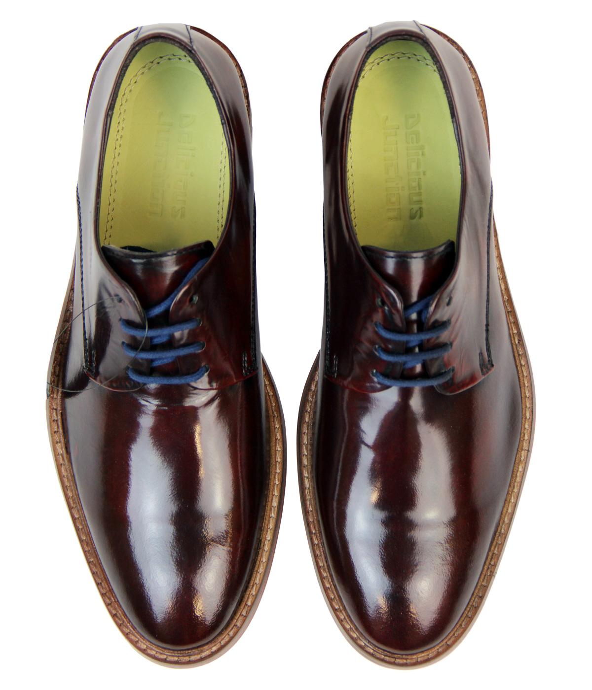 DELICIOUS JUNCTION Malice Retro Mod Brush Off Leather Derby Shoes