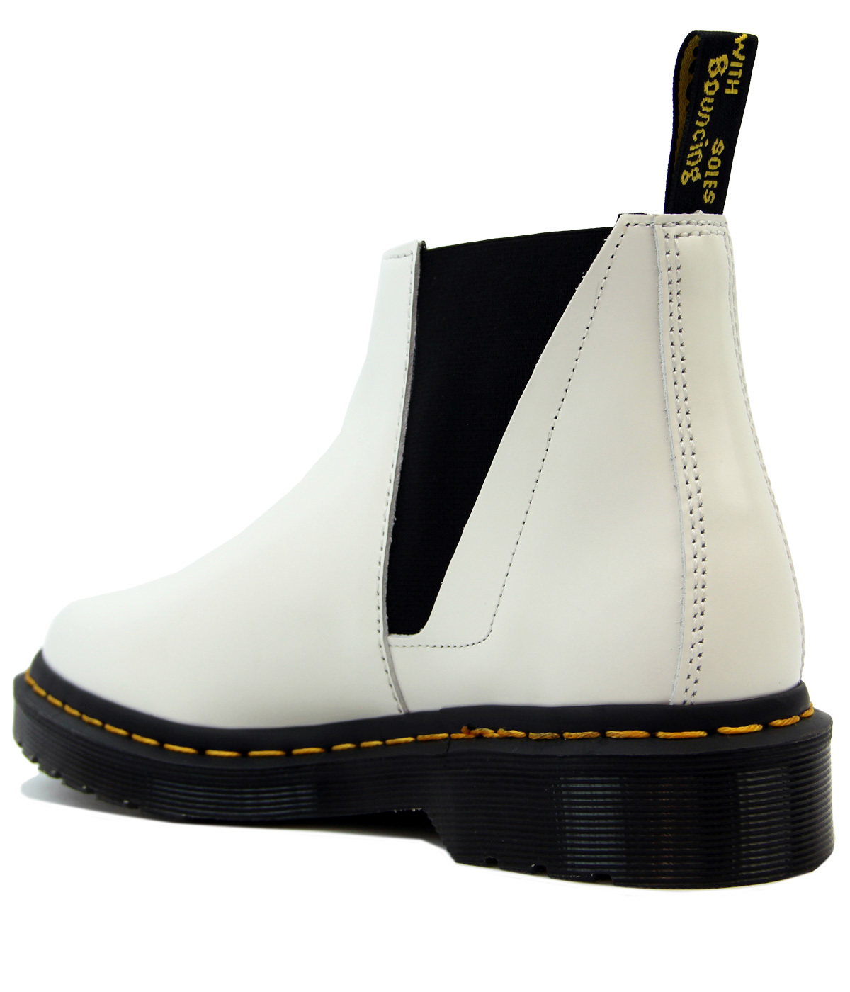 white doc marten chelsea boots
