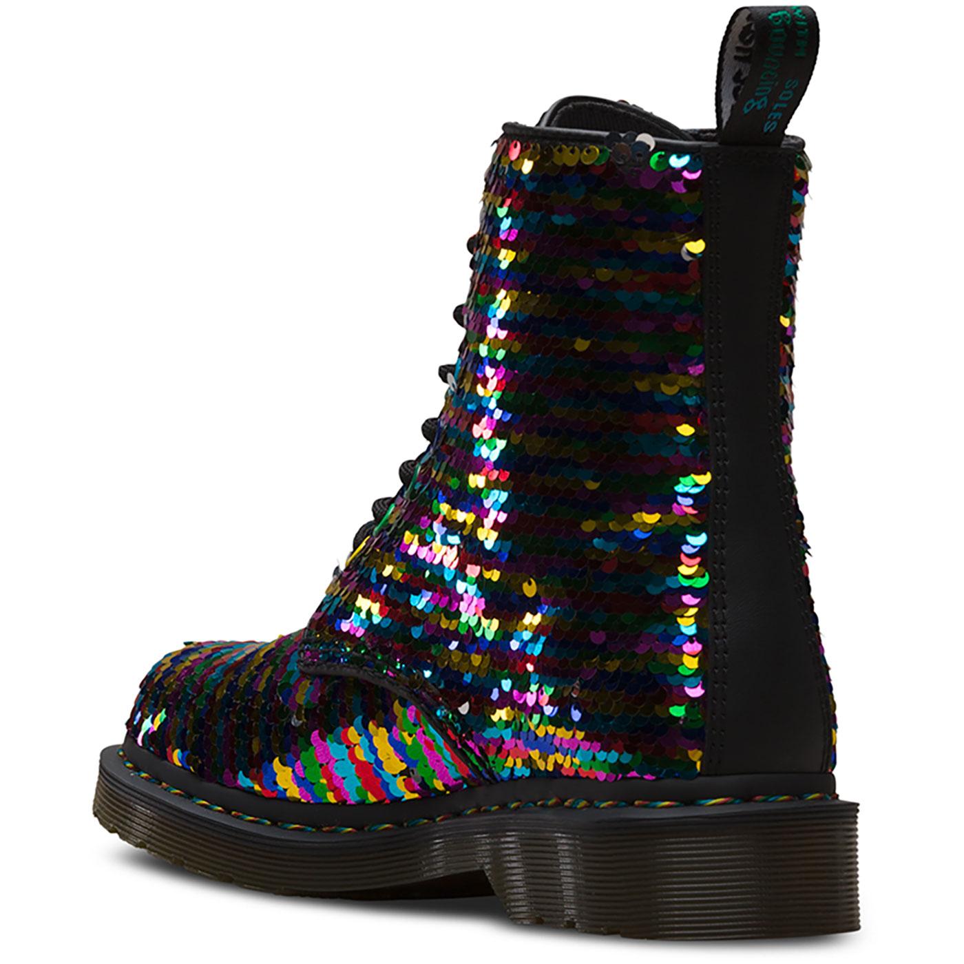 dr martens 1460 glitter rainbow