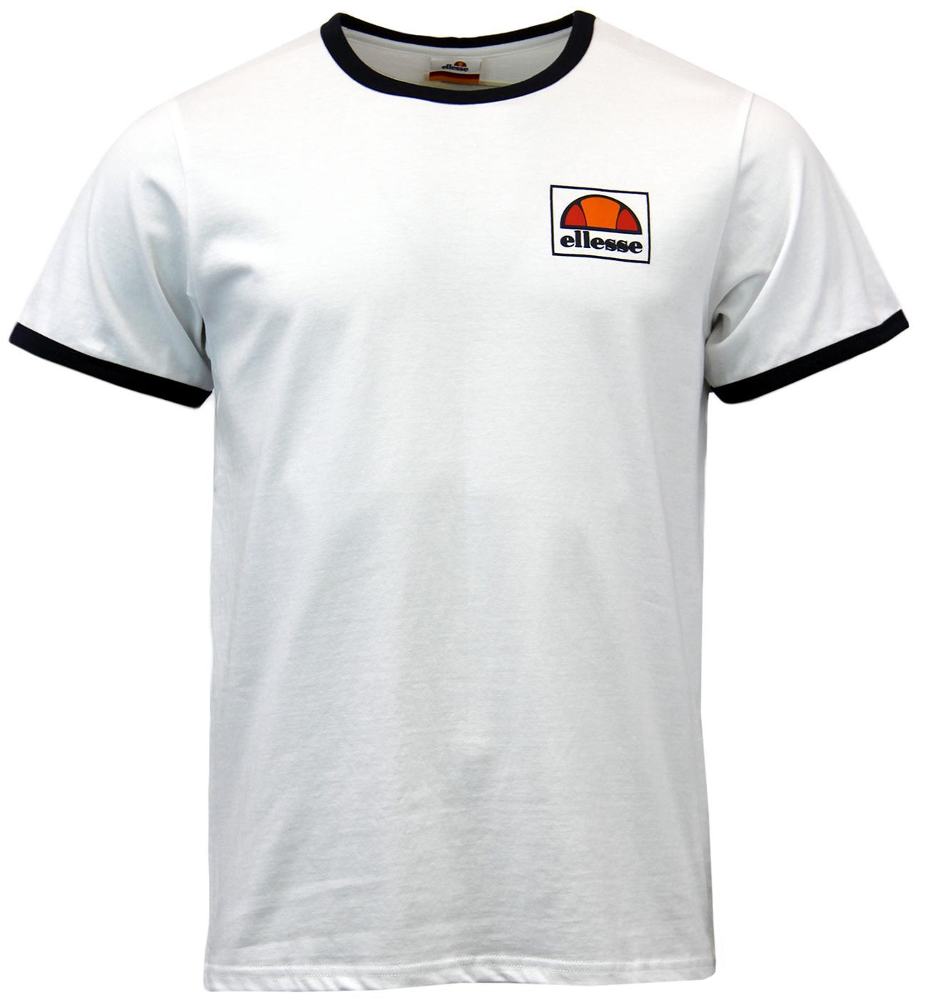 Montefello ELLESSE Retro 80s Tipped Jersey T-Shirt