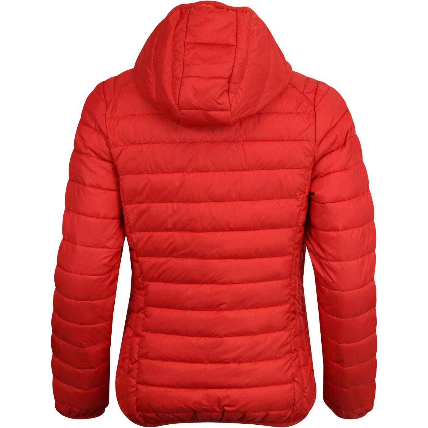 ELLESSE Lompard Retro 70s Padded Ski Jacket in Scarlet Red