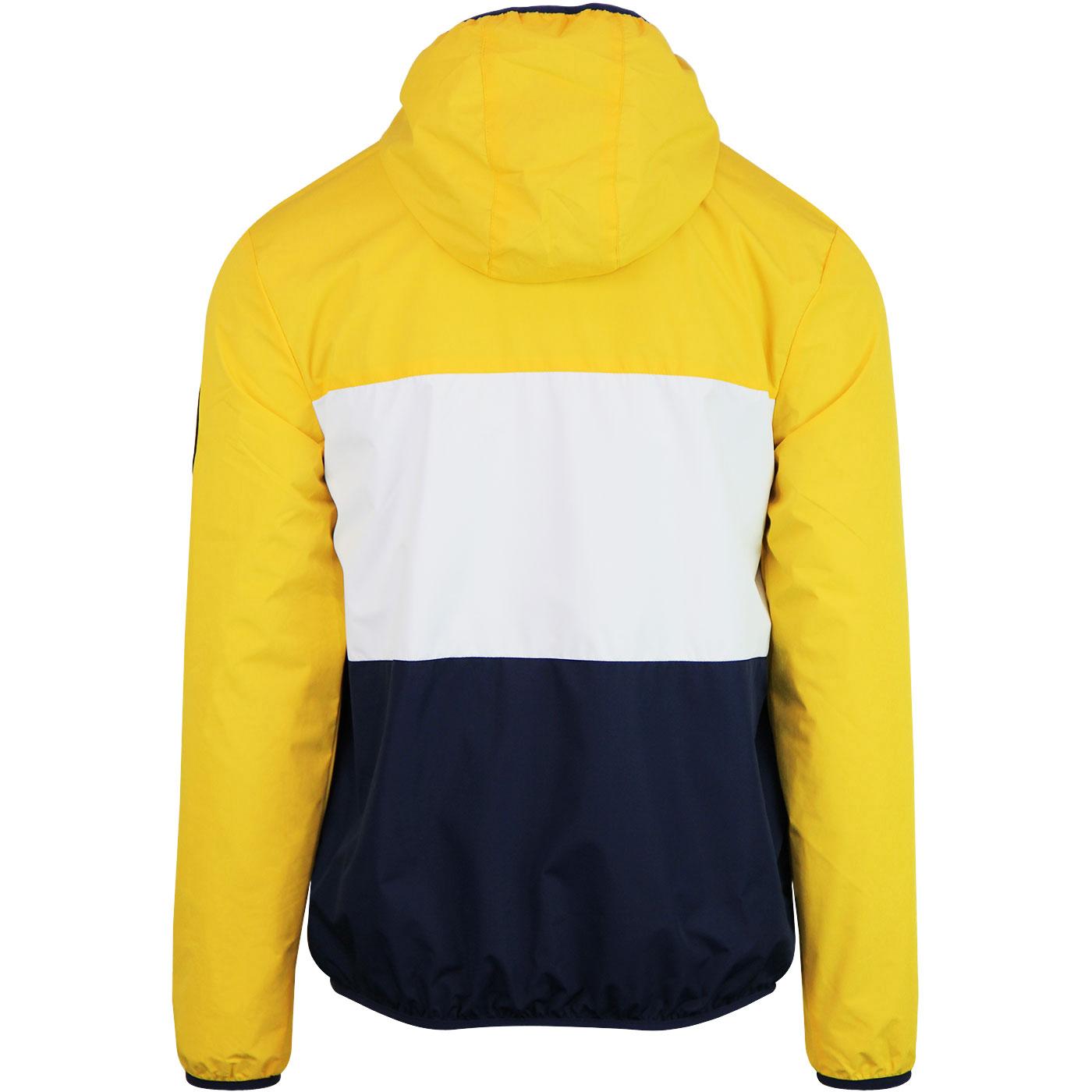 ELLESSE Trio Men s Full Zip Retro Anorak Jacket in Yellow