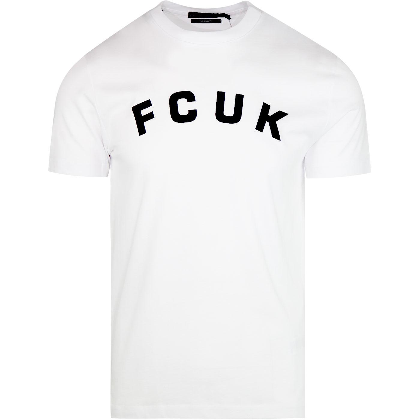 FRENCH CONNECTION Arched Crew Neck Retro FCUK Tee