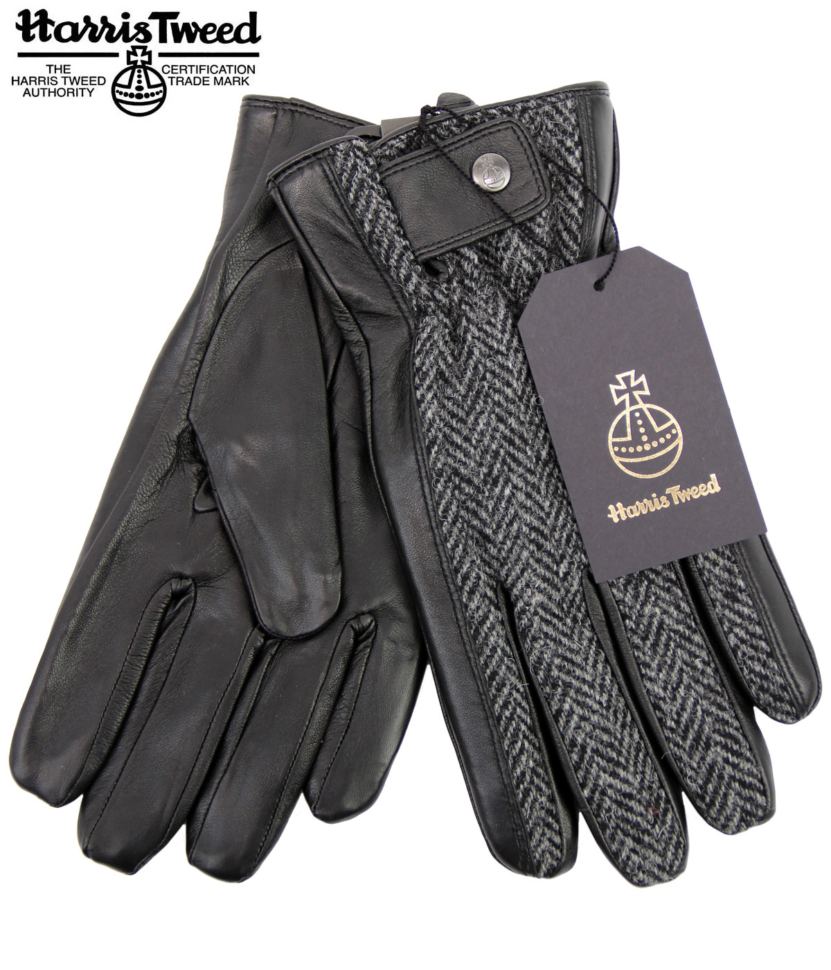 Rodel FAILSWORTH Harris Tweed & Leather 70s Gloves