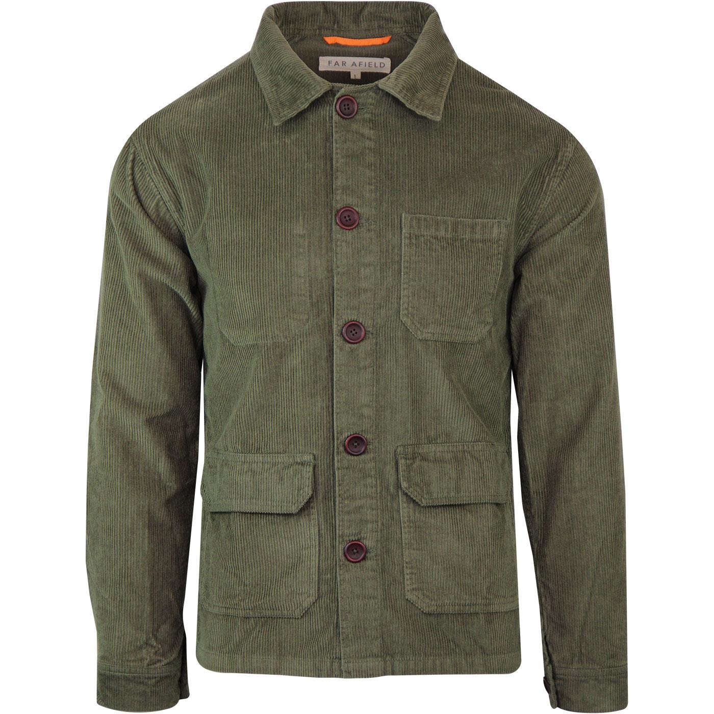 Porter FAR AFIELD Mod Cord Overshirt Jacket GREEN