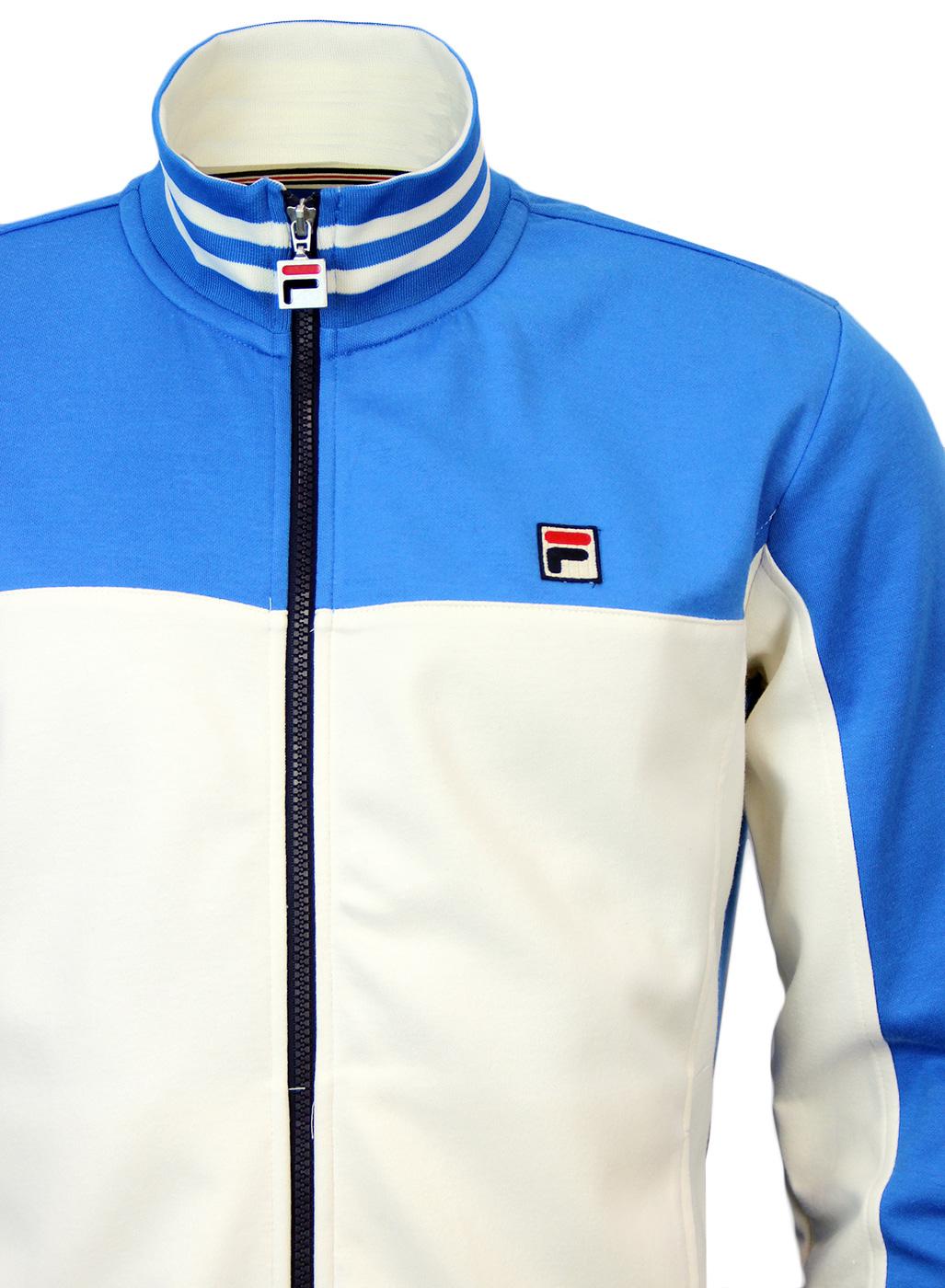 FILA VINTAGE Tiebreaker Retro 1970s Track Jacket in Gardenia