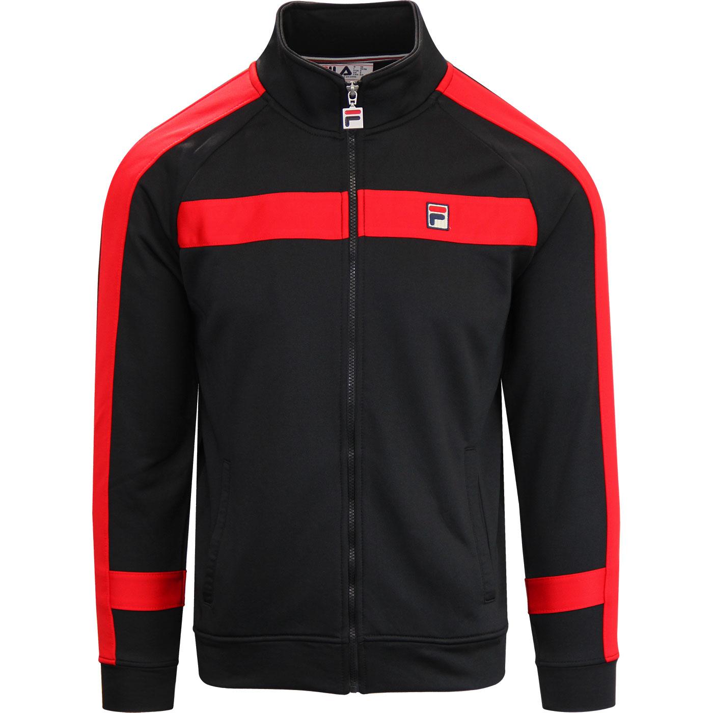 Renzo FILA VINTAGE Panel Track Jacket RED/BLACK