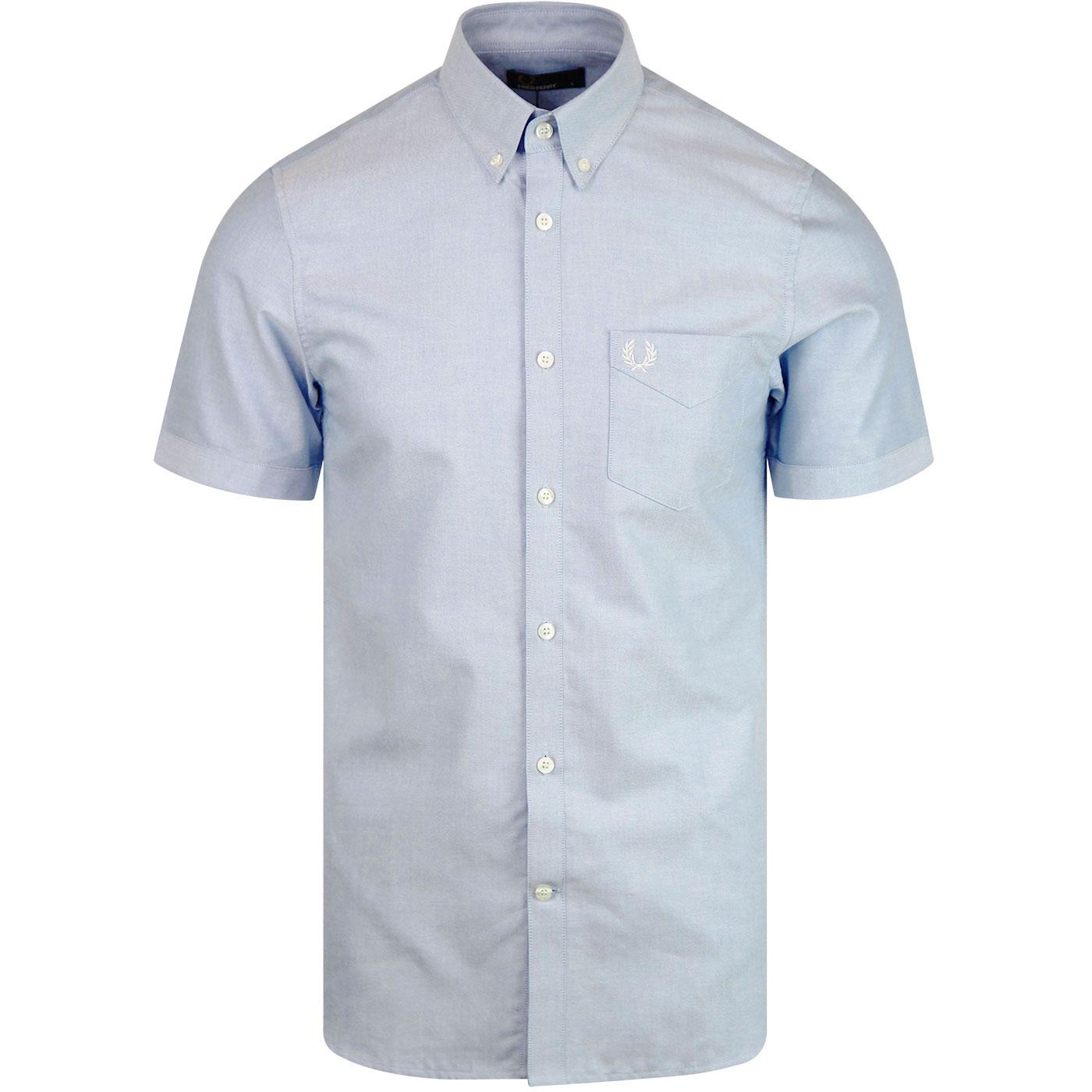 FRED PERRY Classic Mod Short Sleeve Retro Oxford Shirt LS