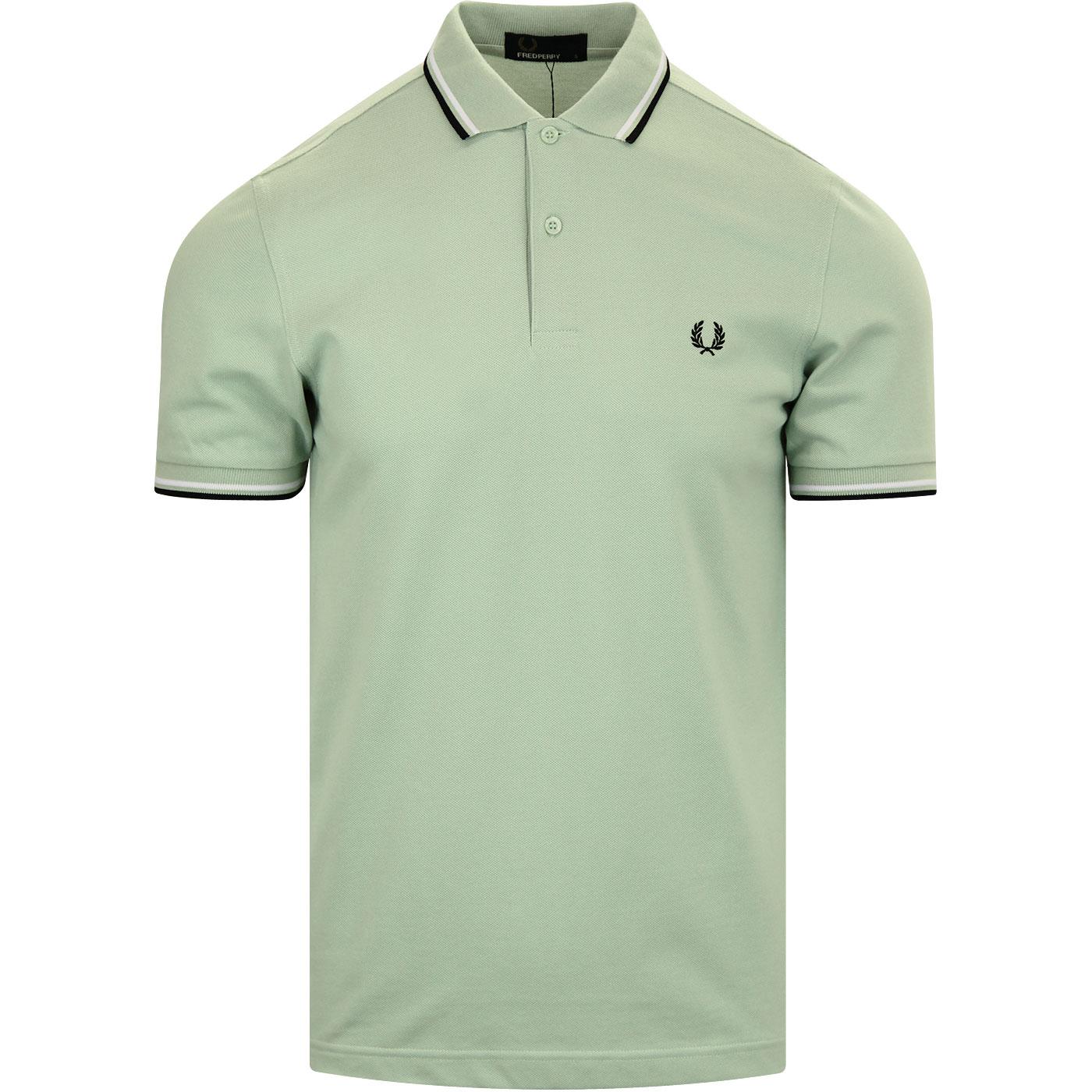 FRED PERRY M3600 Twin Tipped Mod Polo Shirt MINT