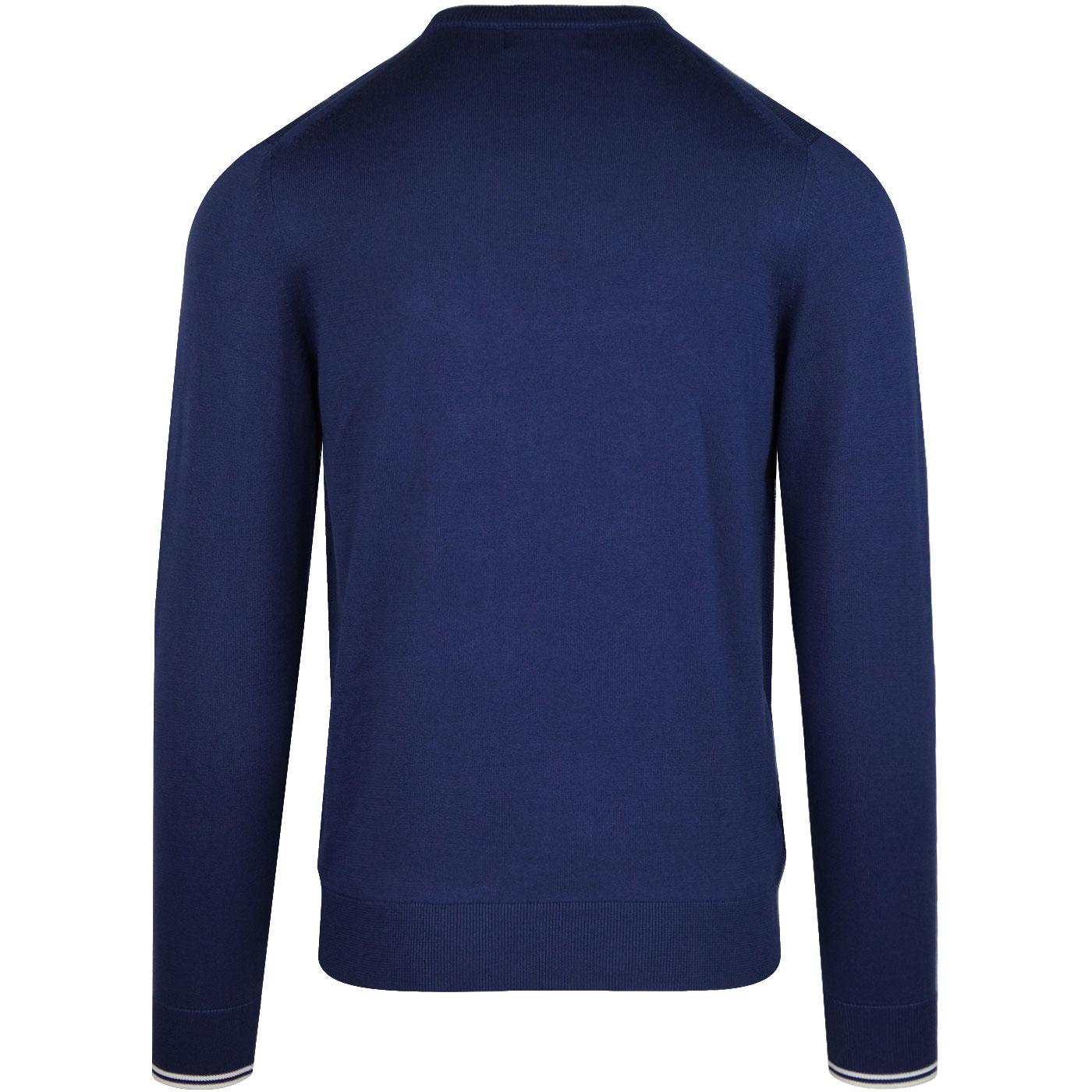 FRED PERRY Retro Pique Front Panel Tipped Jumper (MB)