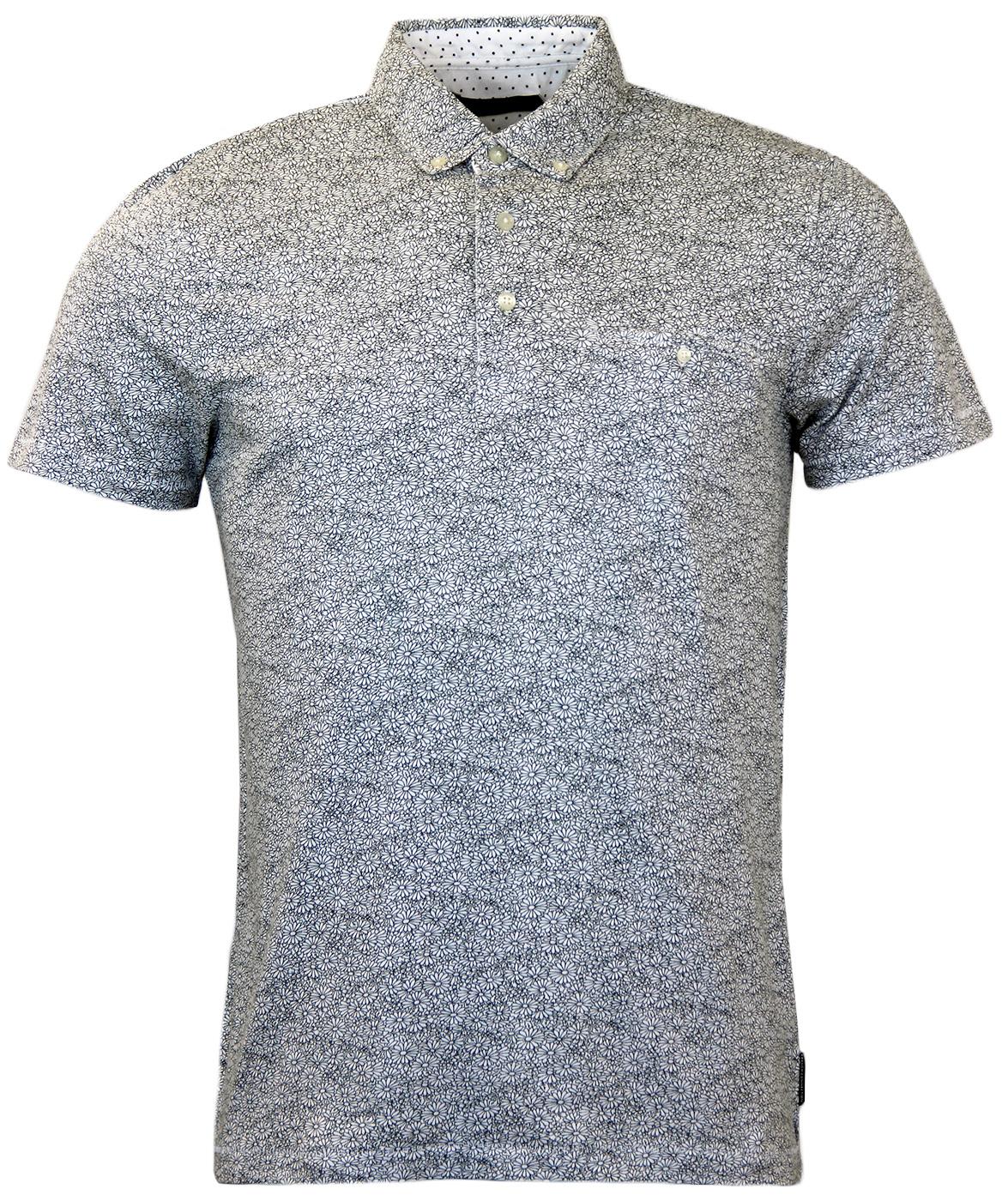 FRENCH CONNECTION Retro 70s Daisy Print Polo
