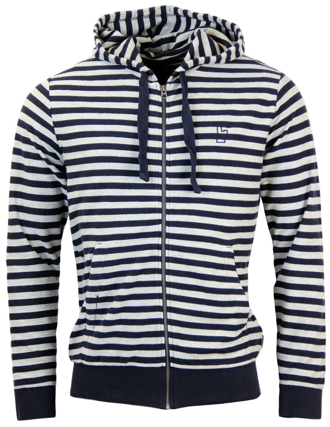 FRENCH CONNECTION Retro Indie Striped Hoodie