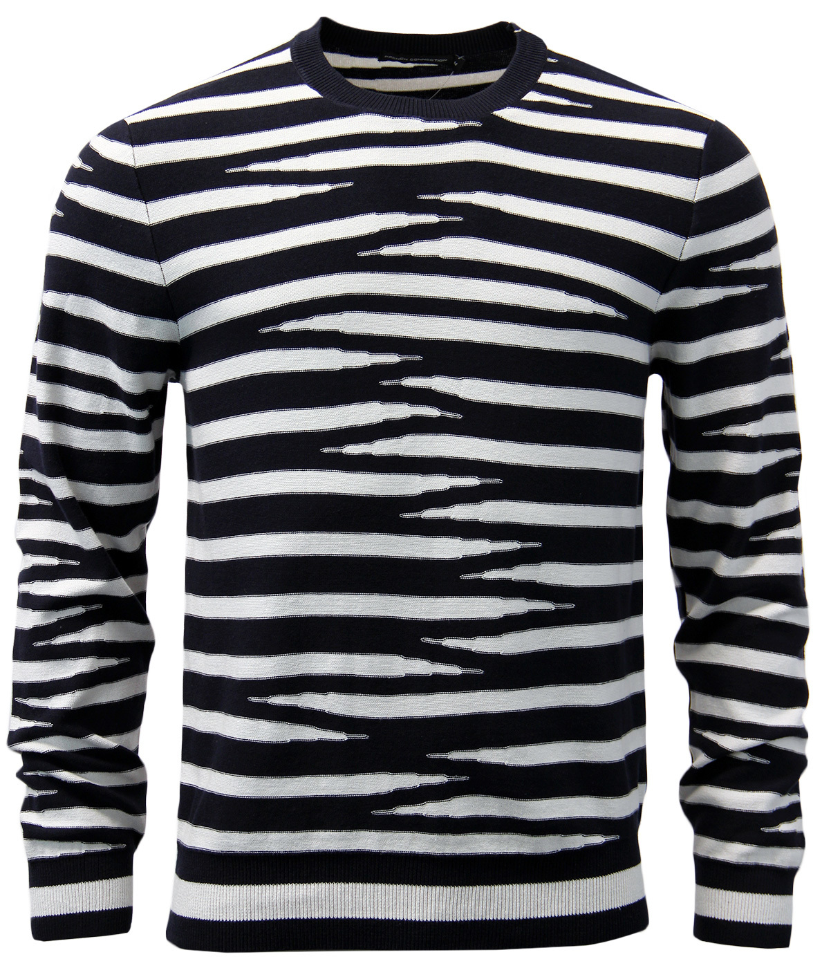 FRENCH CONNECTION Retro Tiger Stripe Knit Jumper