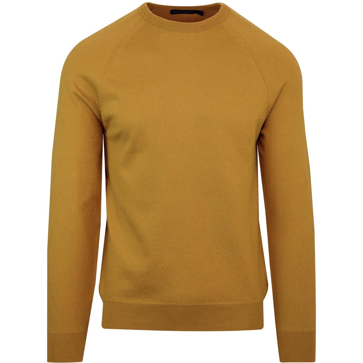 FRENCH CONNECTION Cotton Crew Neck Sweatshirt Yellow