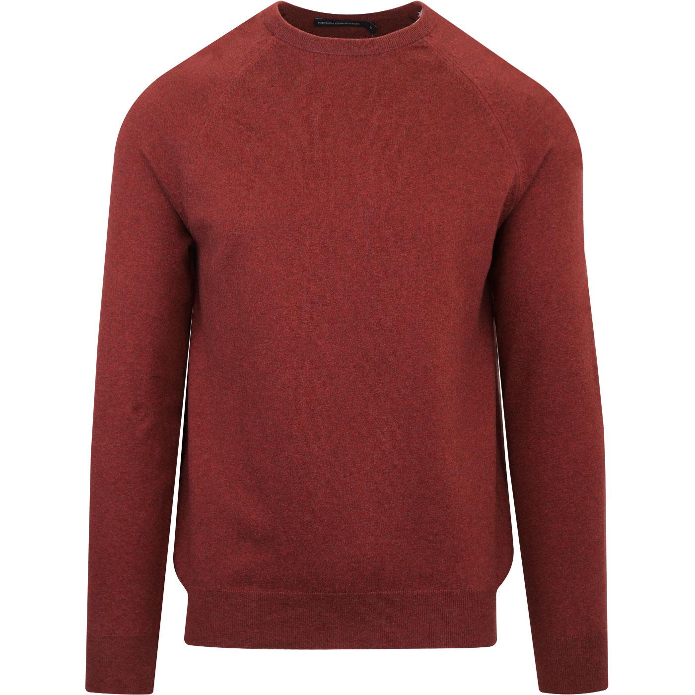 FRENCH CONNECTION Stretch Crew Neck Jumper Raspberry
