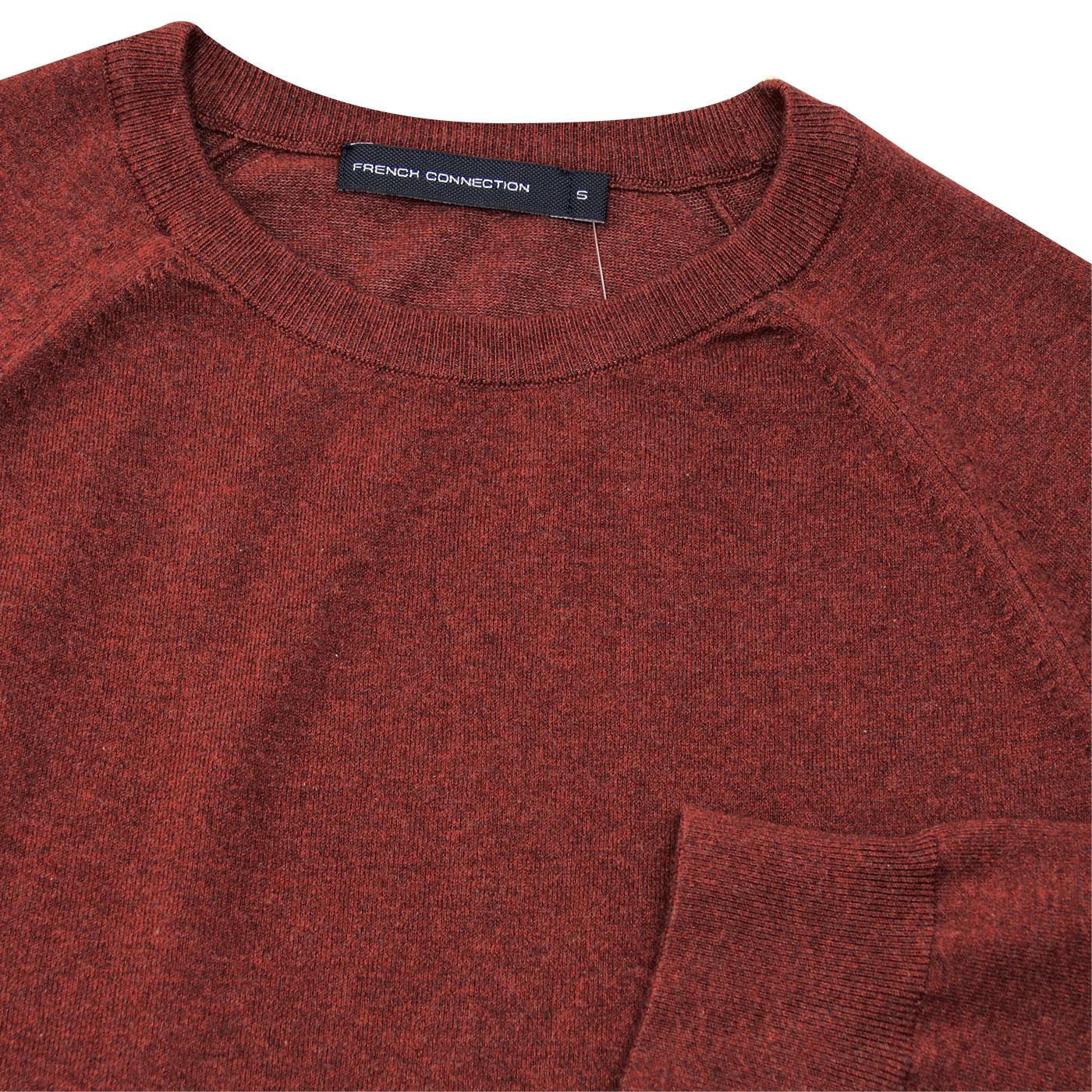 FRENCH CONNECTION Stretch Crew Neck Jumper Raspberry