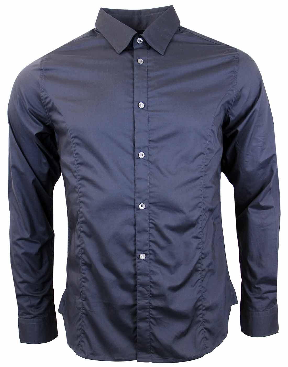 FRENCH CONNECTION Fitted Poplin Point Collar Shirt