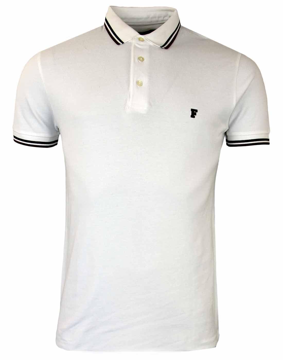FRENCH CONNECTION Retro Mod Tipped Polo