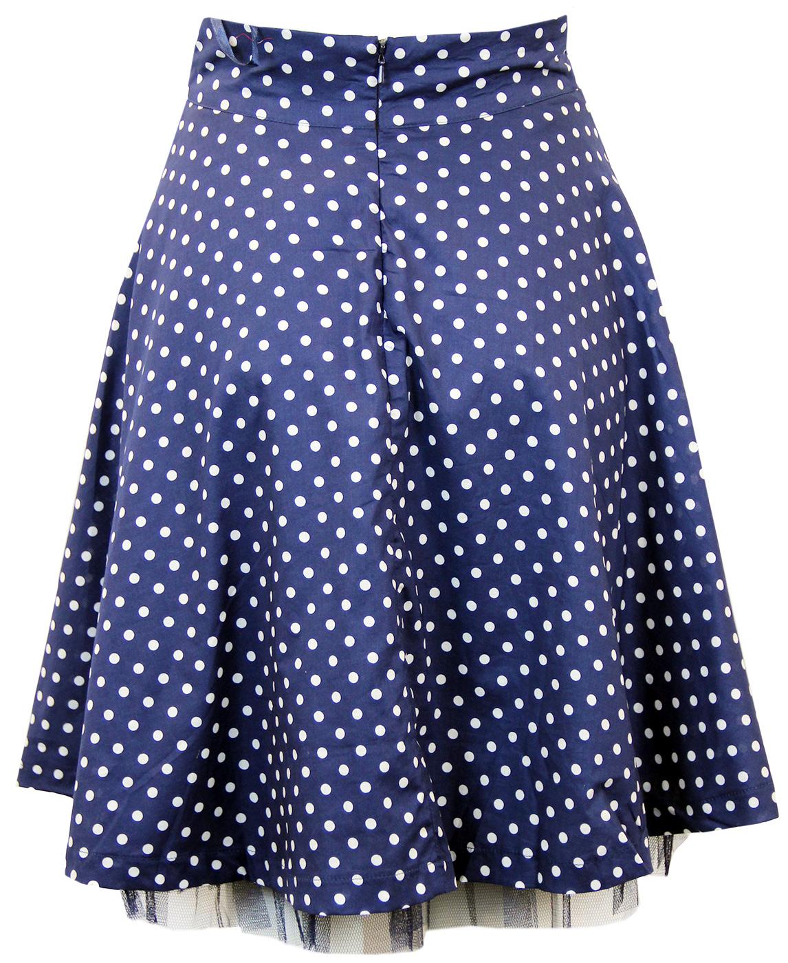 Friday On My Mind Deanna Retro Vintage 50s Polka Dot Skirt