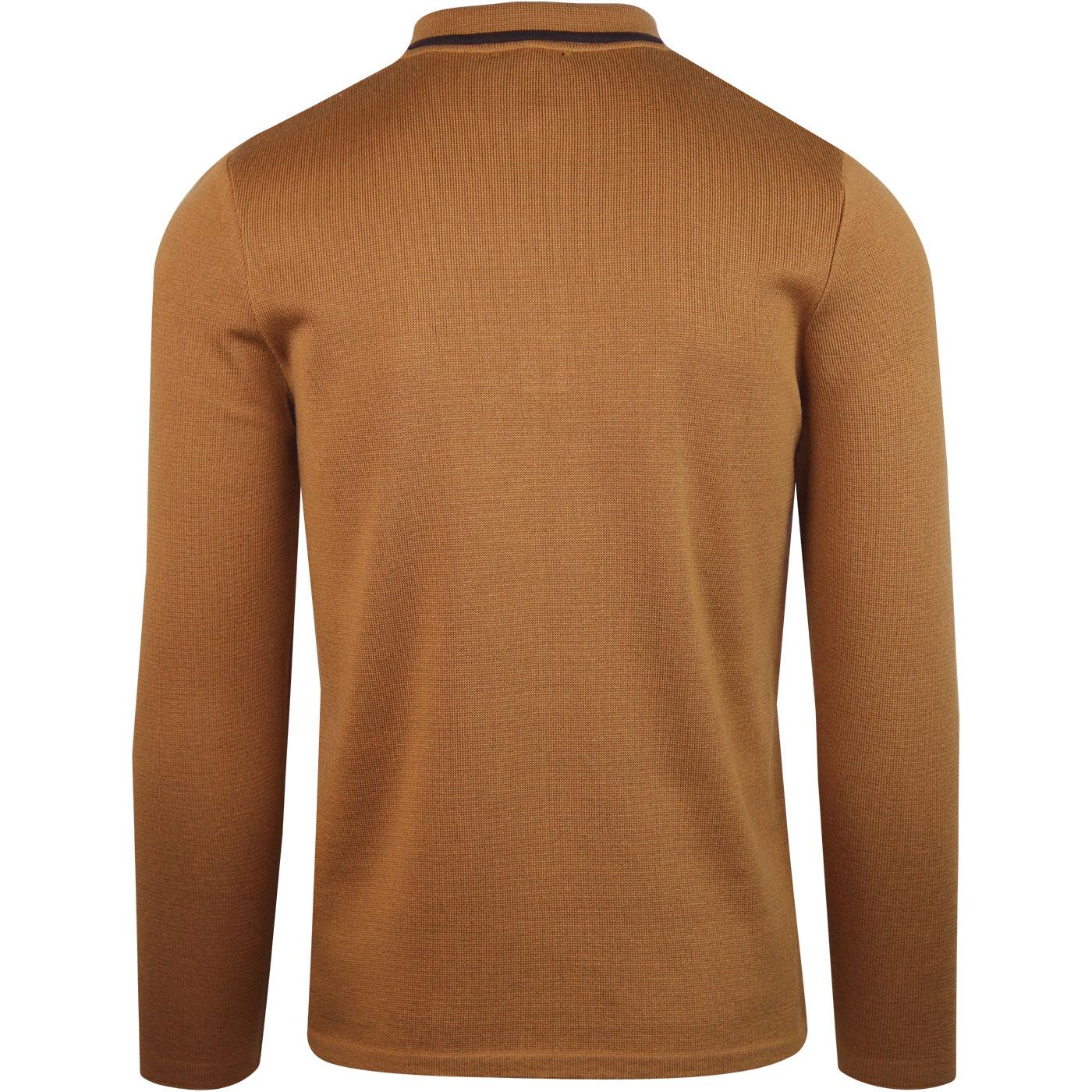 GABICCI VINTAGE Hachet Limited Edition Tipped Polo Toffee