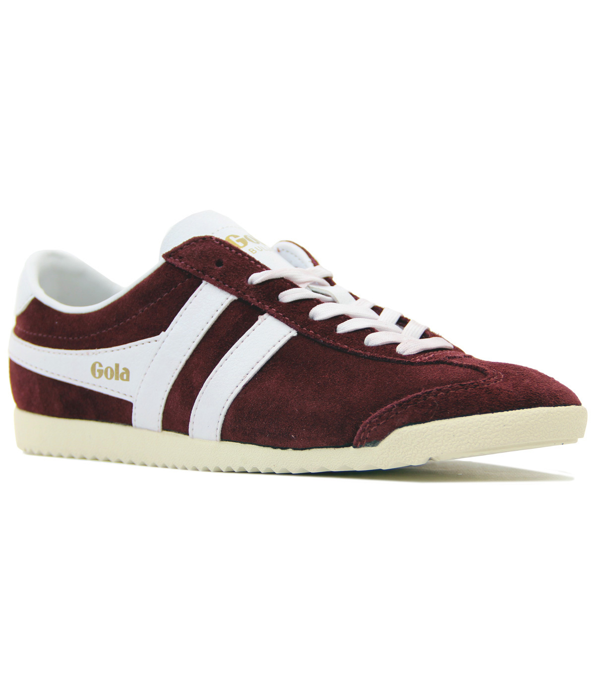 GOLA Bullet Womens Retro Suede Trainers BURGUNDY