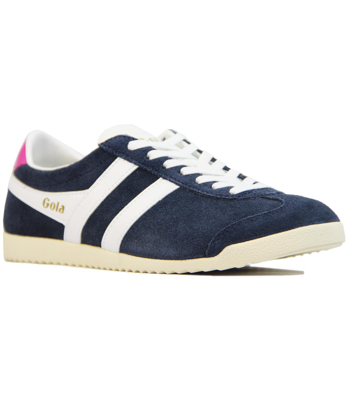 GOLA Bullet Womens Retro Suede Trainers NAVY