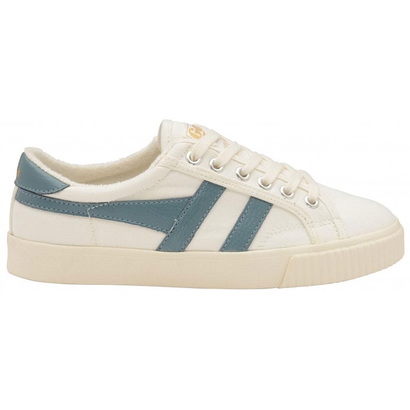 GOLA Mark Cox Womens Retro 70s Tennis Trainers White/Teal