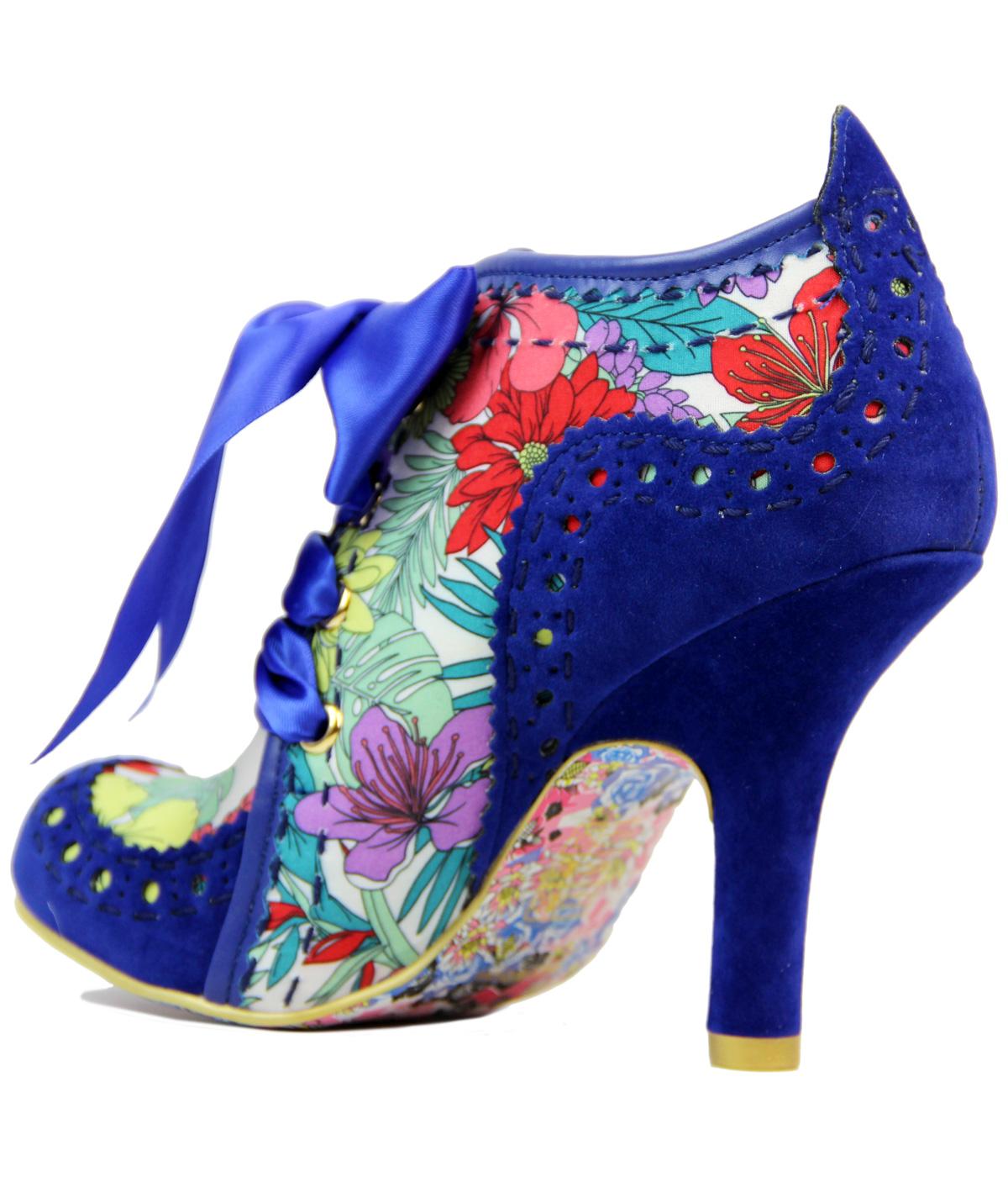 IRREGULAR CHOICE Abigail's Third Party Floral Heels in Blue