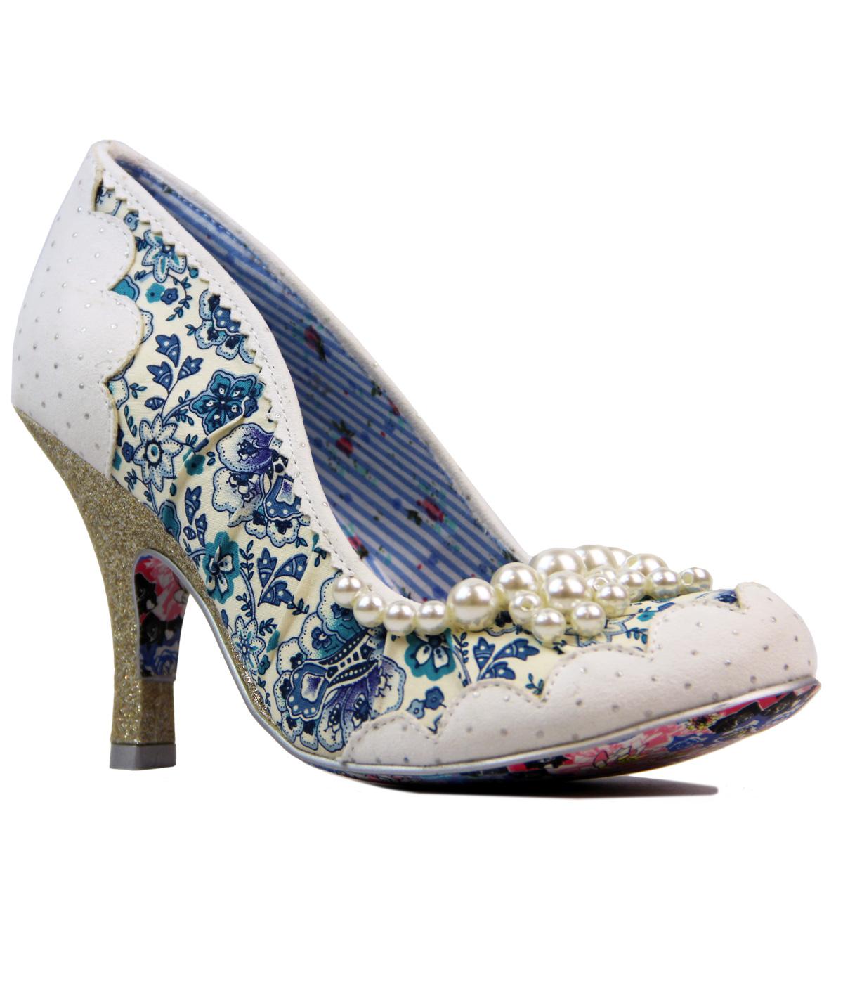 Pearly Girly IRREGULAR CHOICE Vintage Retro Heels