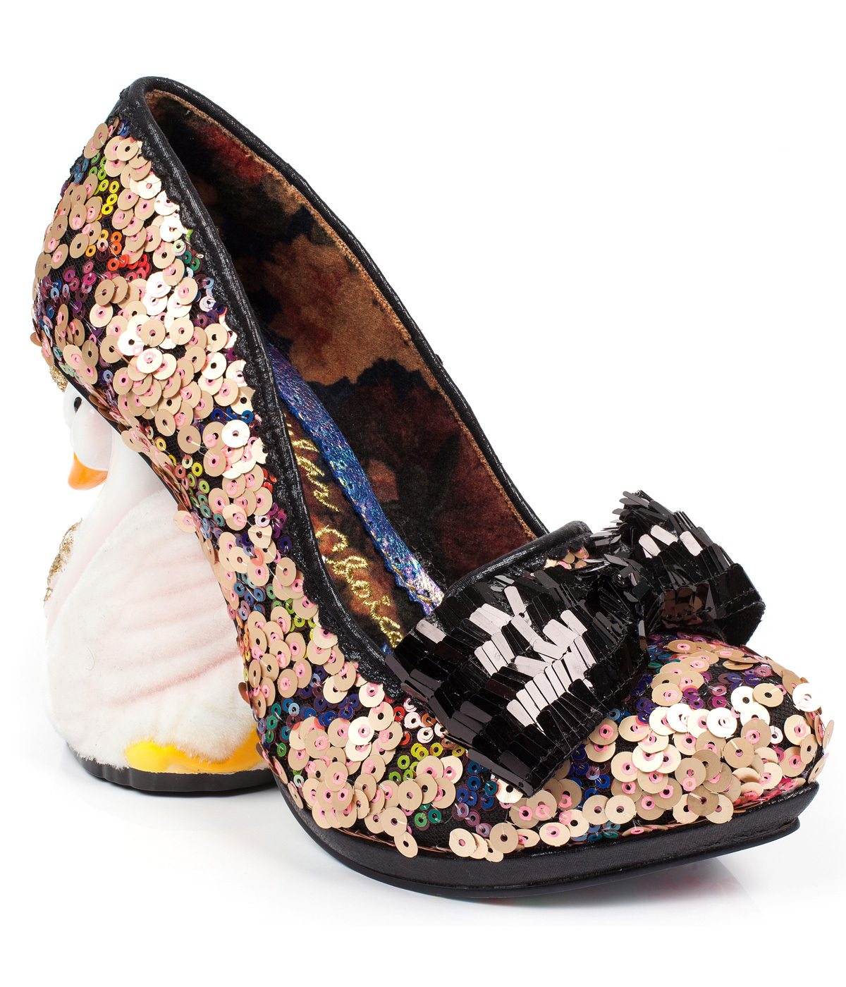 irregular choice swan heels