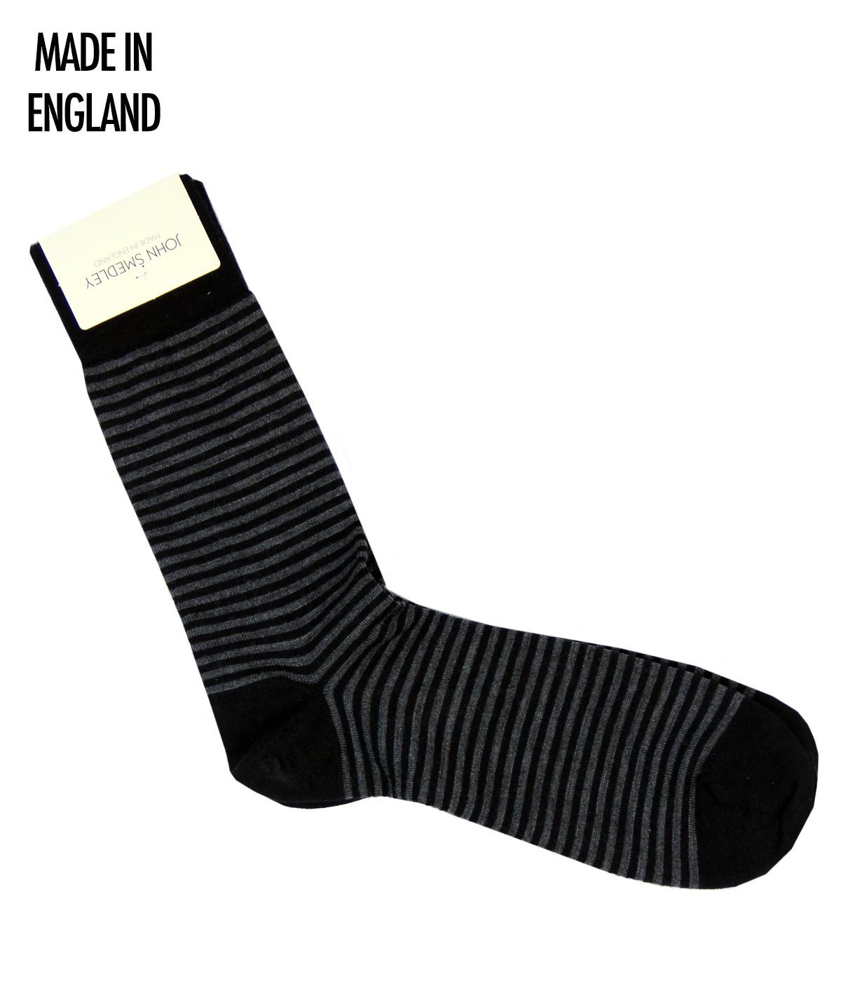 JOHN SMEDLEY Retro Mod Striped Socks