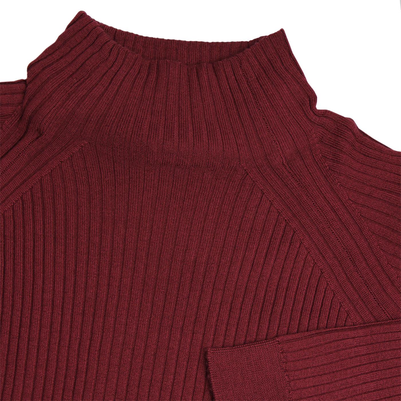 Magnet JOHN SMEDLEY Mod Ribbed Mock Turtleneck Jumper