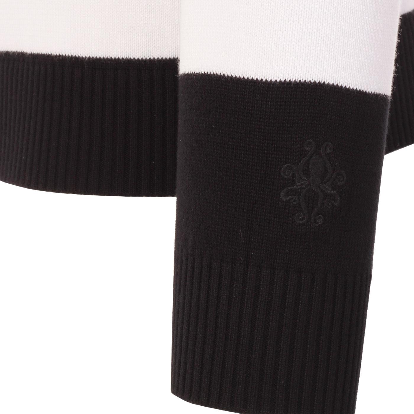 MADCAP ENGLAND Kingsnake Mod Stripe Knit Tee in Black