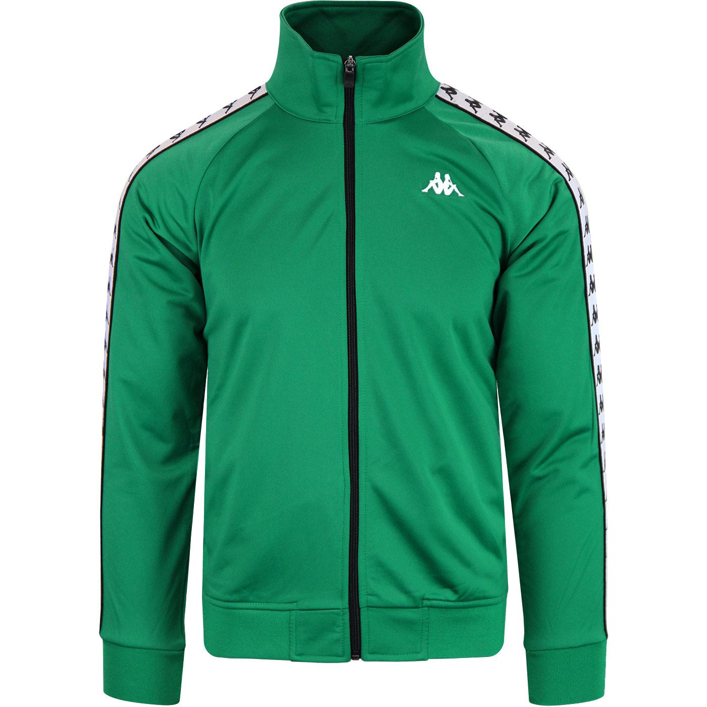 kappa track jacket green