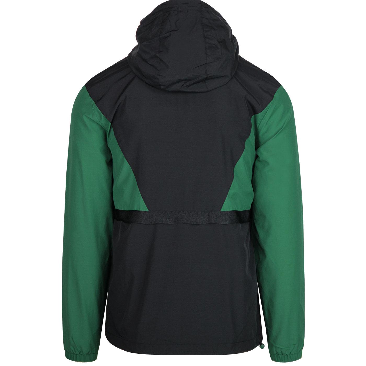 LYLE SCOTT Retro 80s Colour Block Terrace Jacket in Green