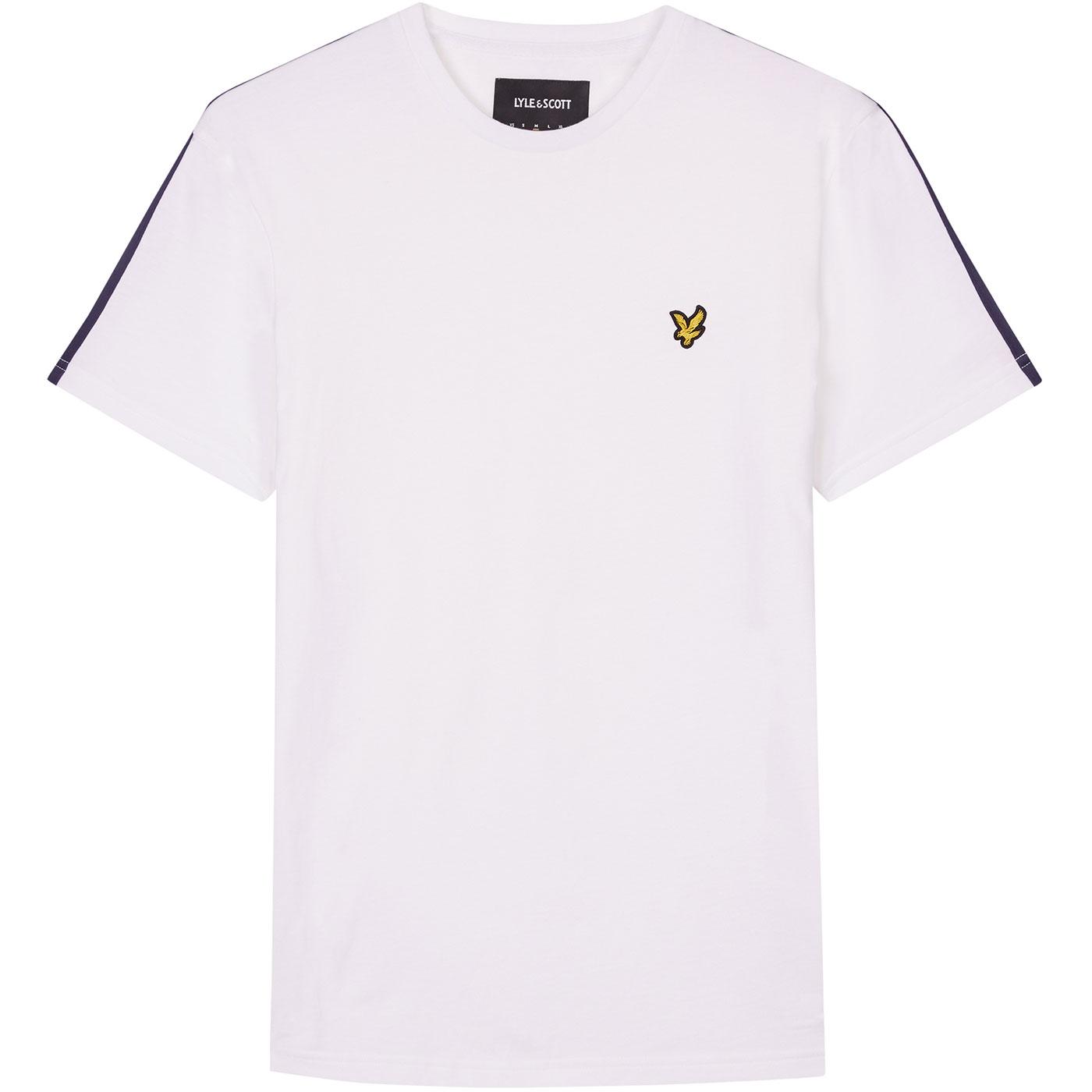 LYLE & SCOTT Retro Mod Side Stripe T-shirt (White)